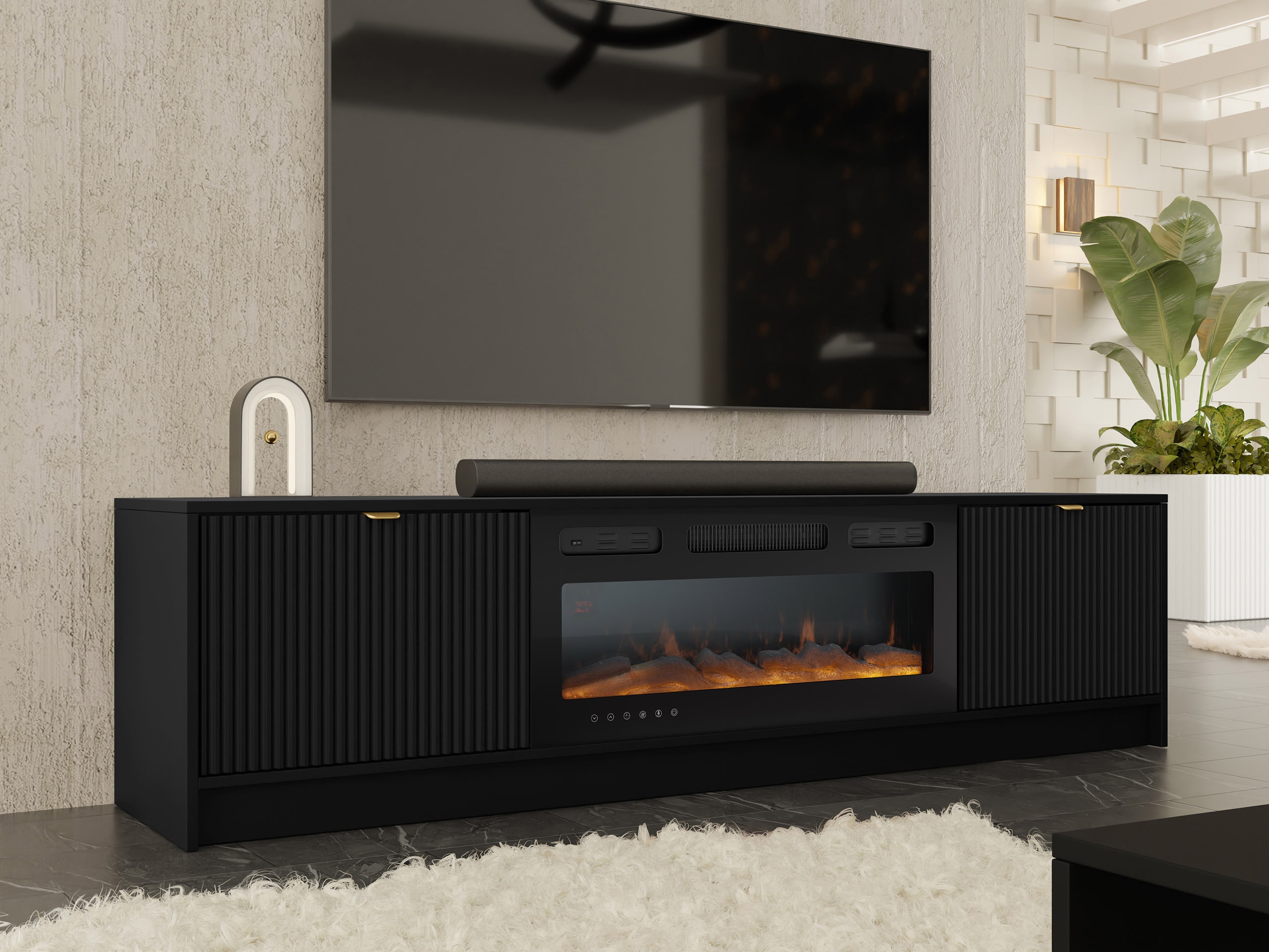 TV-omarica Comfivo Larmire 109 (Črna)