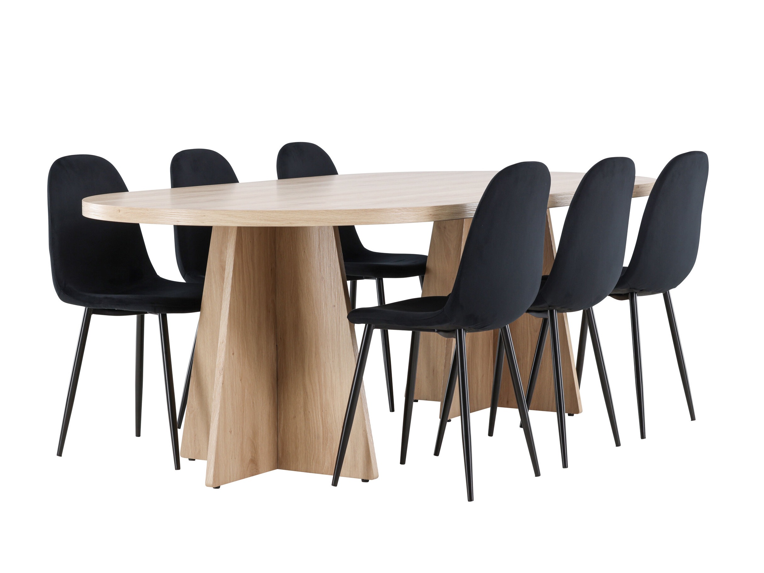 Jedilniški komplet Dallas 4998 (Črna)