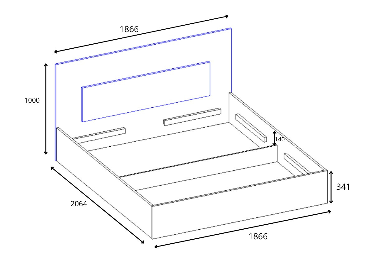 Postelja Orlsoru 103 (180 x 200)
