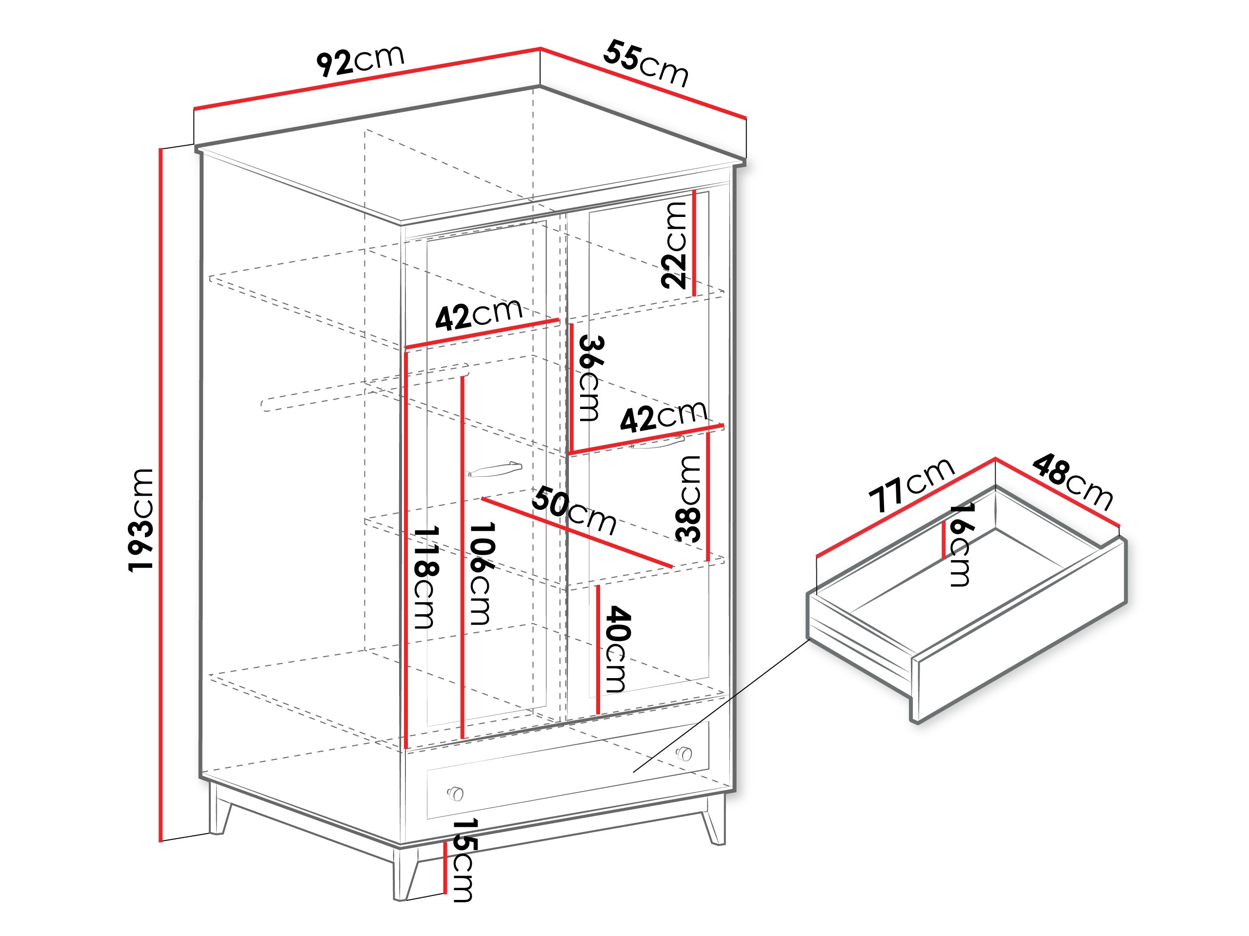 Garderobna omara Sonfera 109