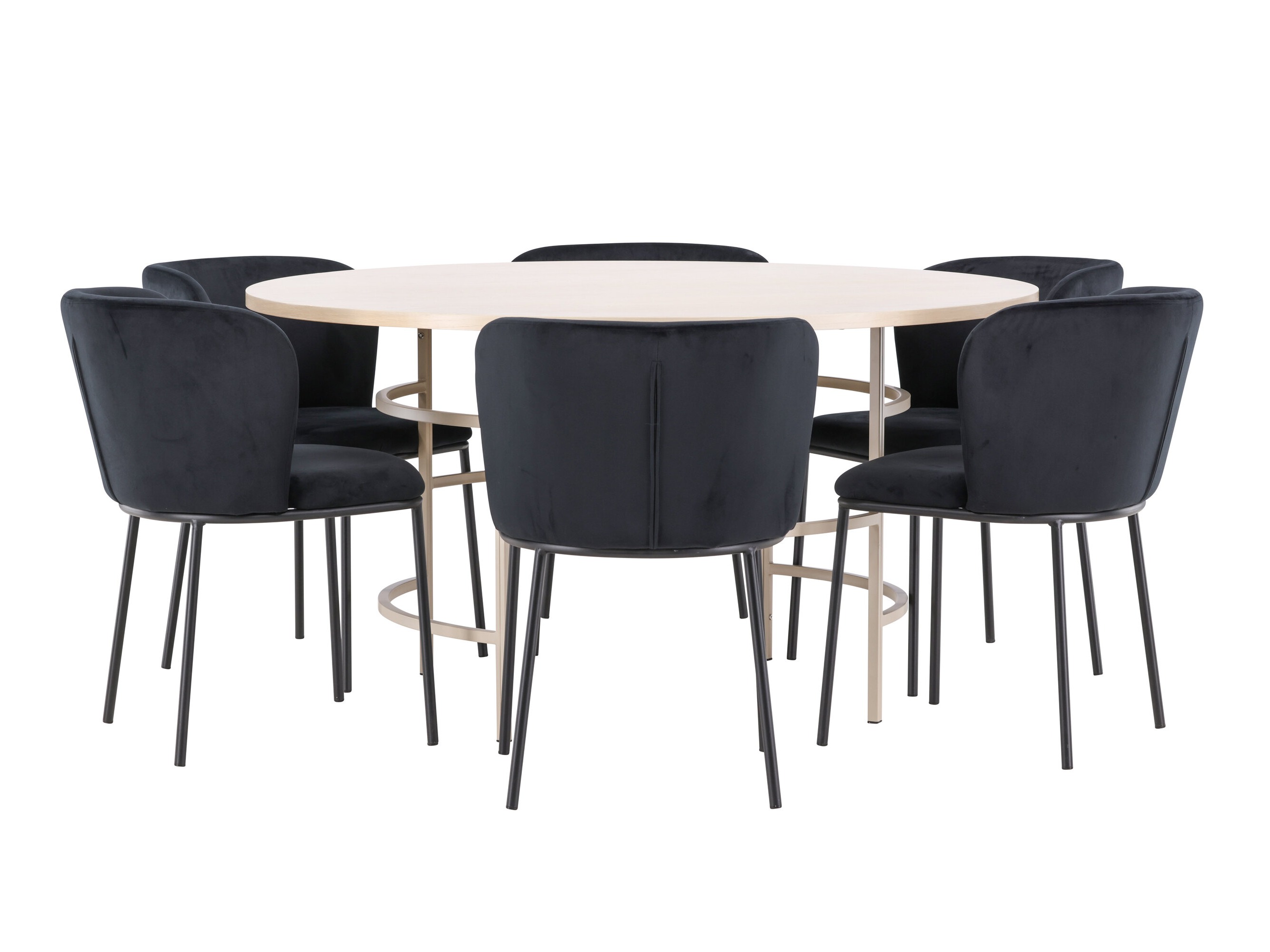 Jedilniški komplet Dallas 5015 (Svetlo rjava)