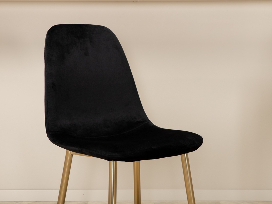 Jedilniški komplet Dallas 5016 (Črna + Zlata)