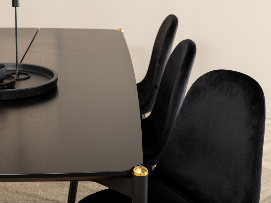 Jedilniški komplet Dallas 5016 (Črna)