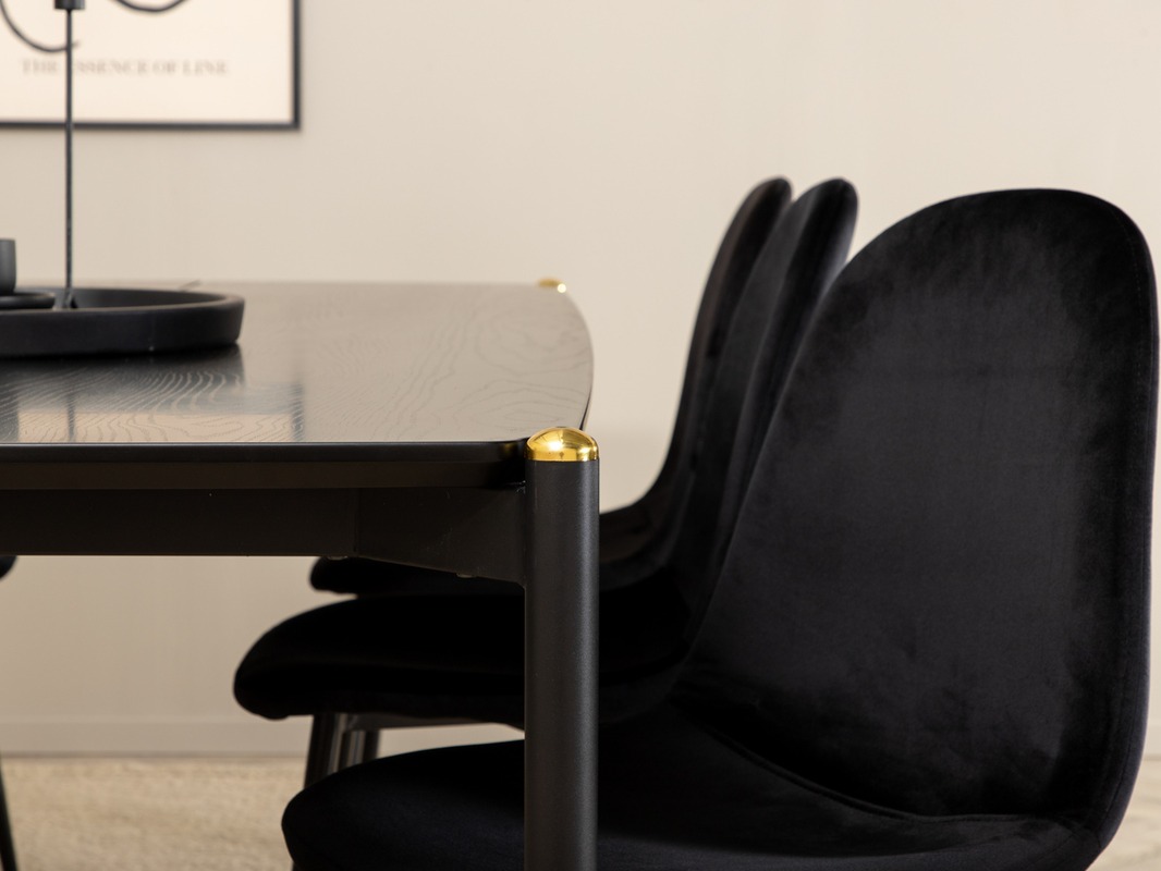 Jedilniški komplet Dallas 5016 (Črna)