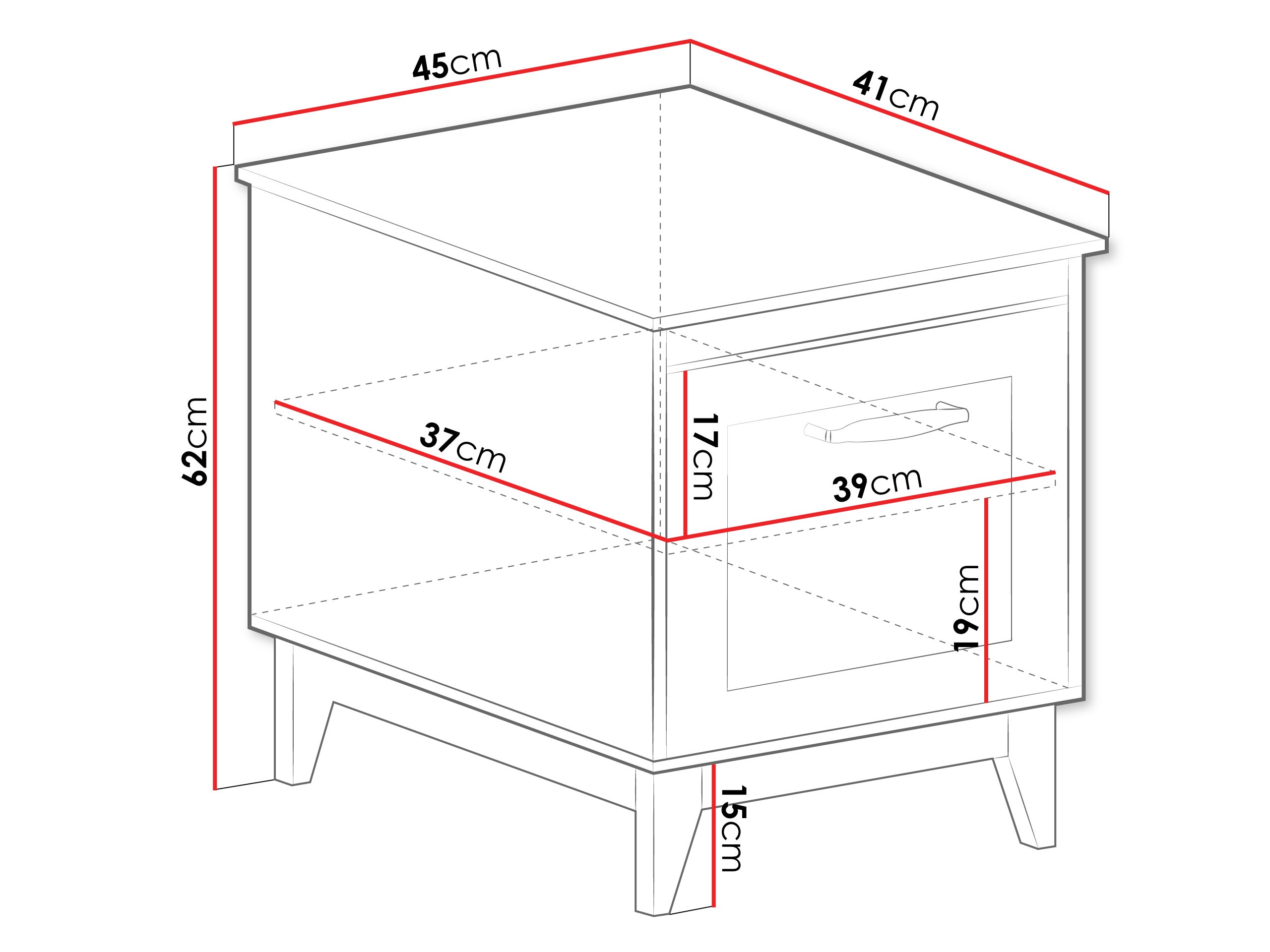 Nočna omarica Sonfera 110