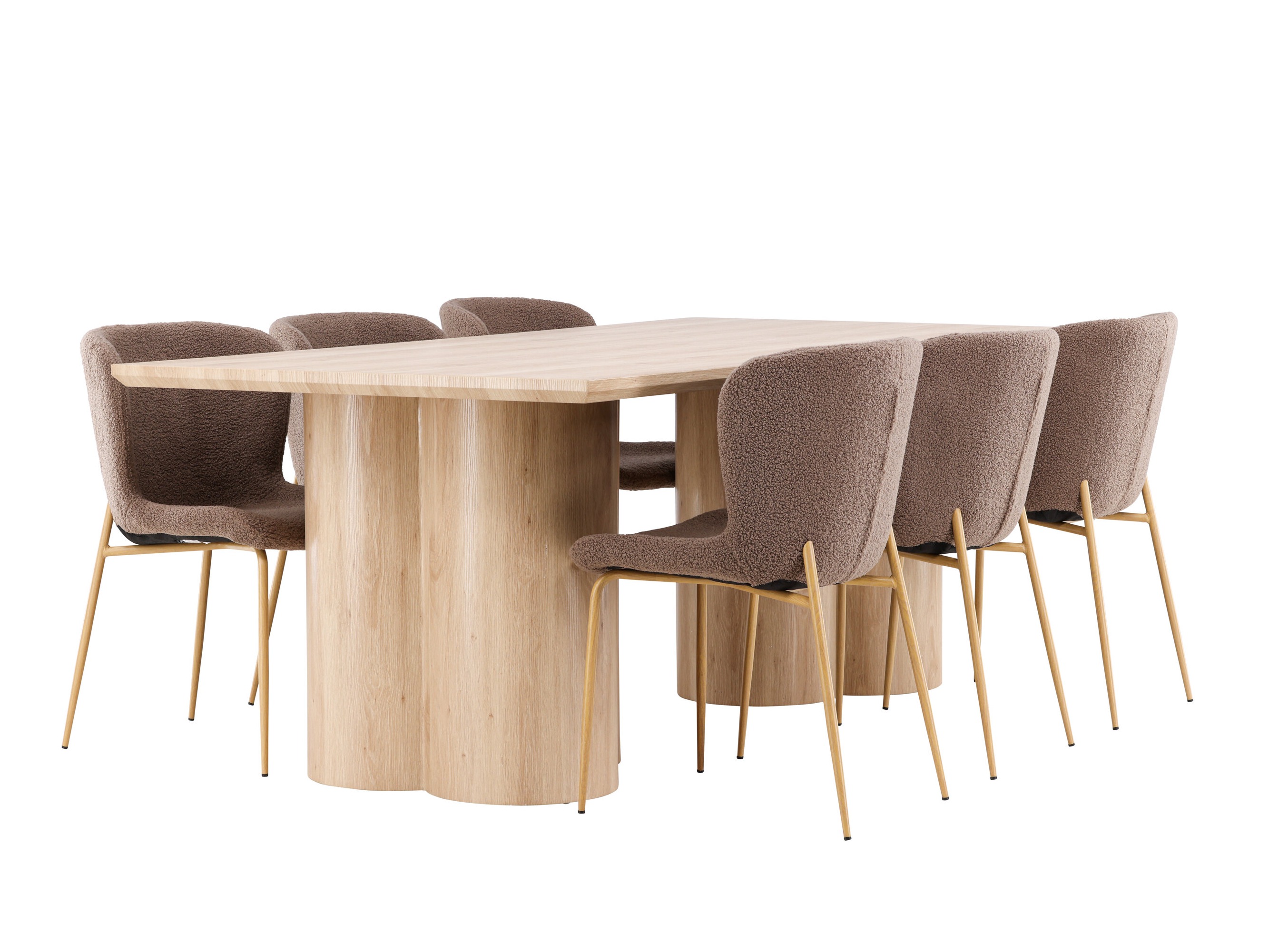 Jedilniški komplet Dallas 5021 (Rjava)