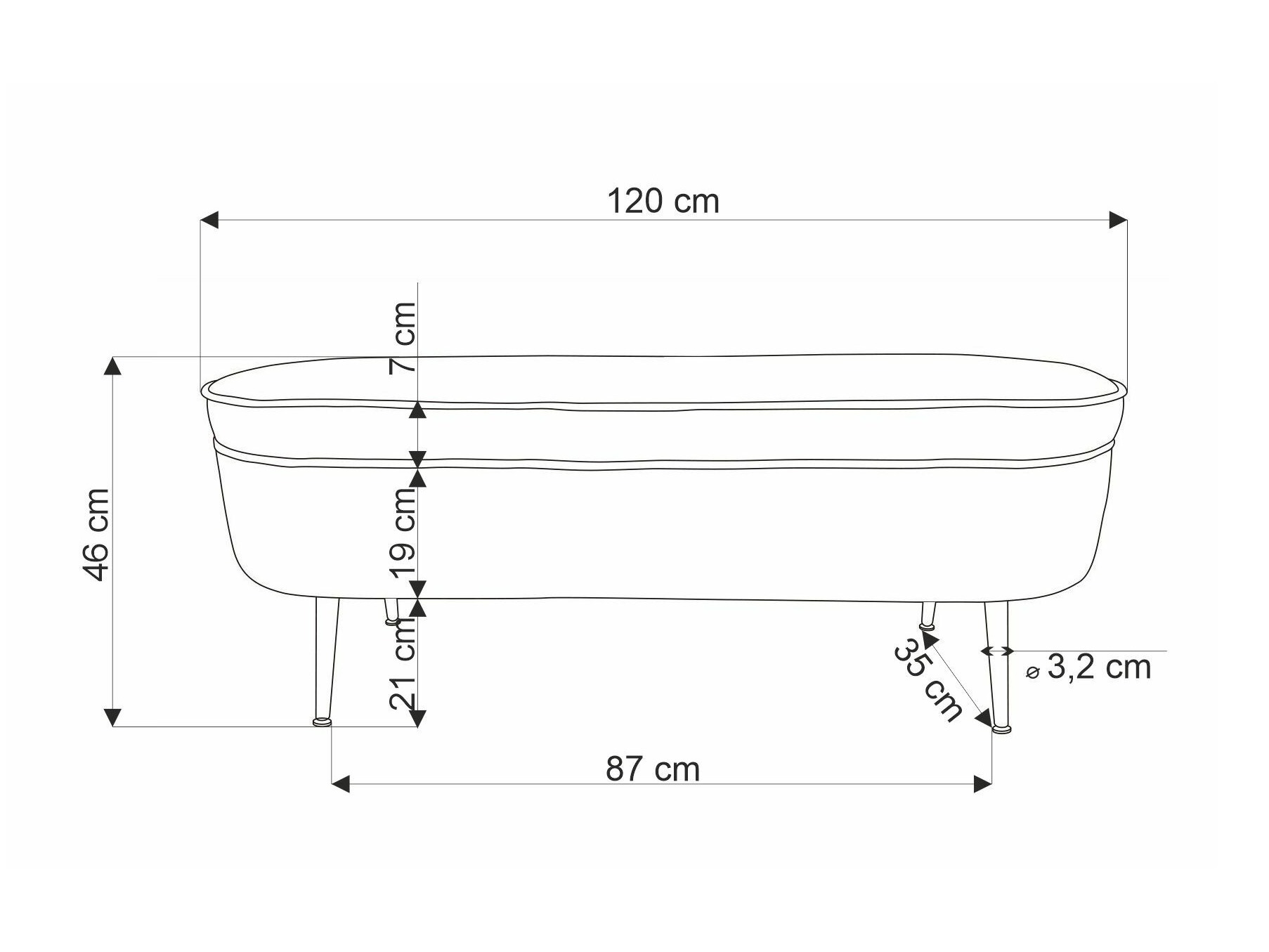 Klop z oblazinjenjem Houston 1446