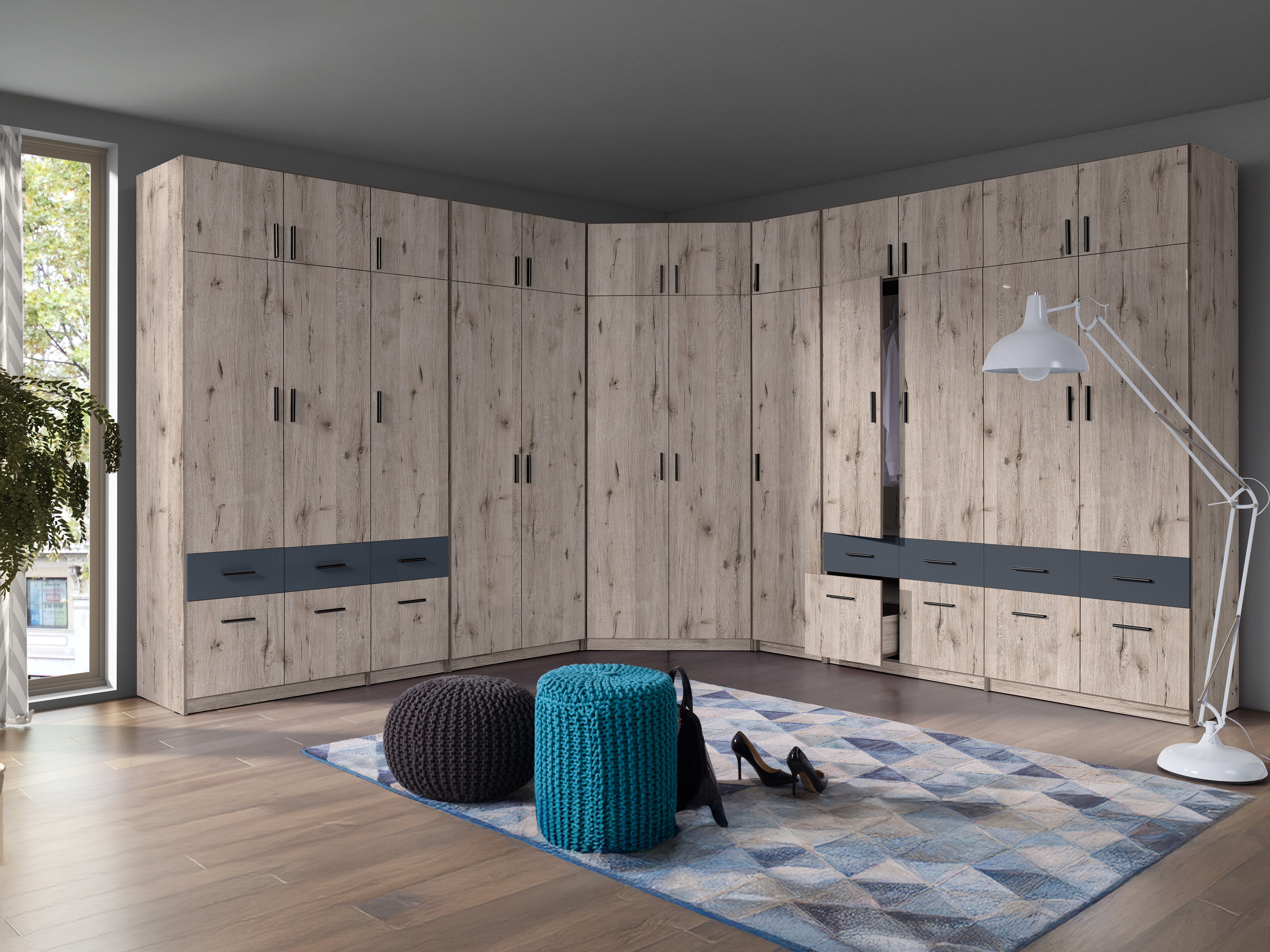 Garderobna omara Fioliva 102 (Wellington hrast)