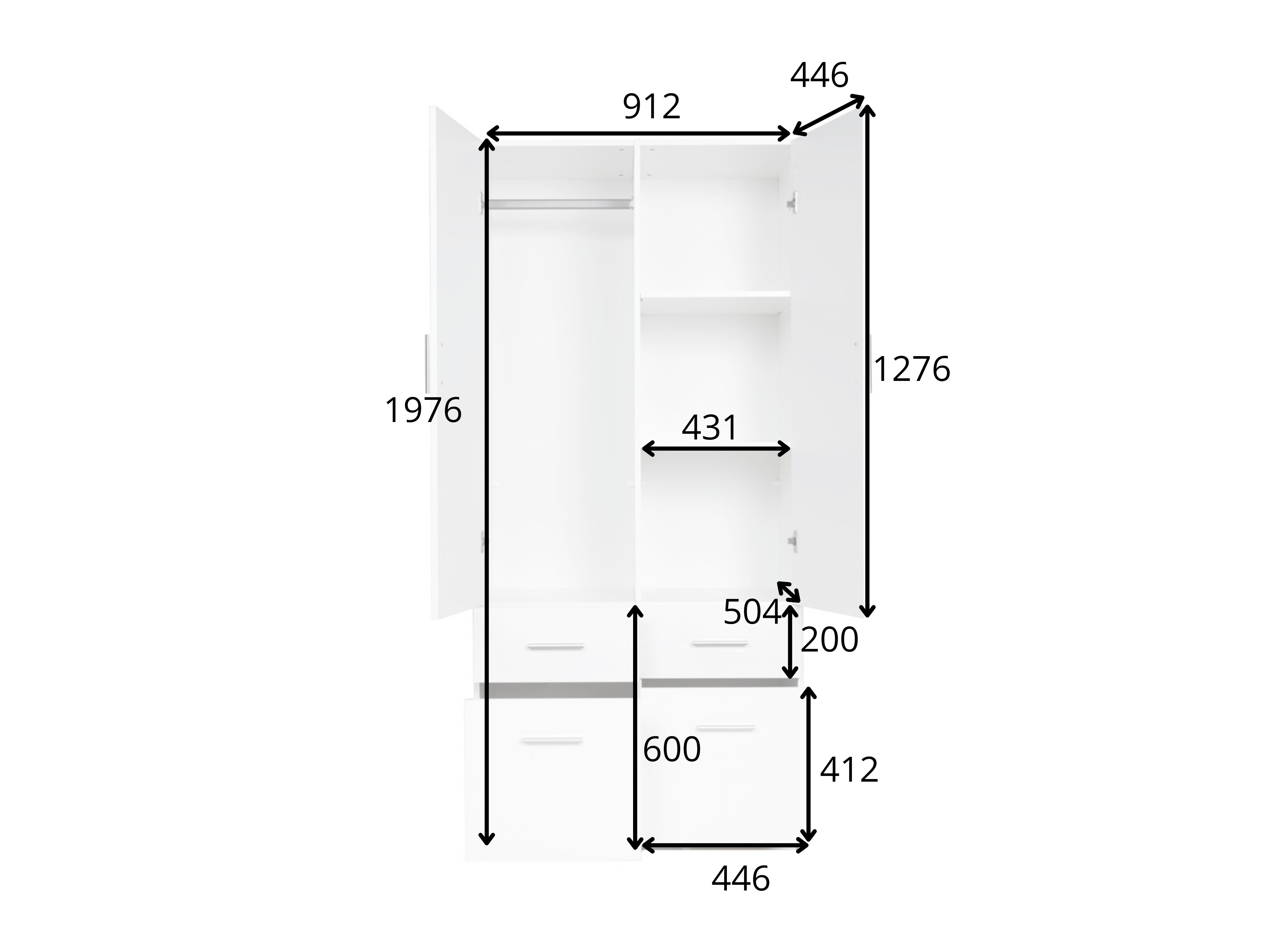Garderobna omara Fioliva 102 (Wellington hrast)