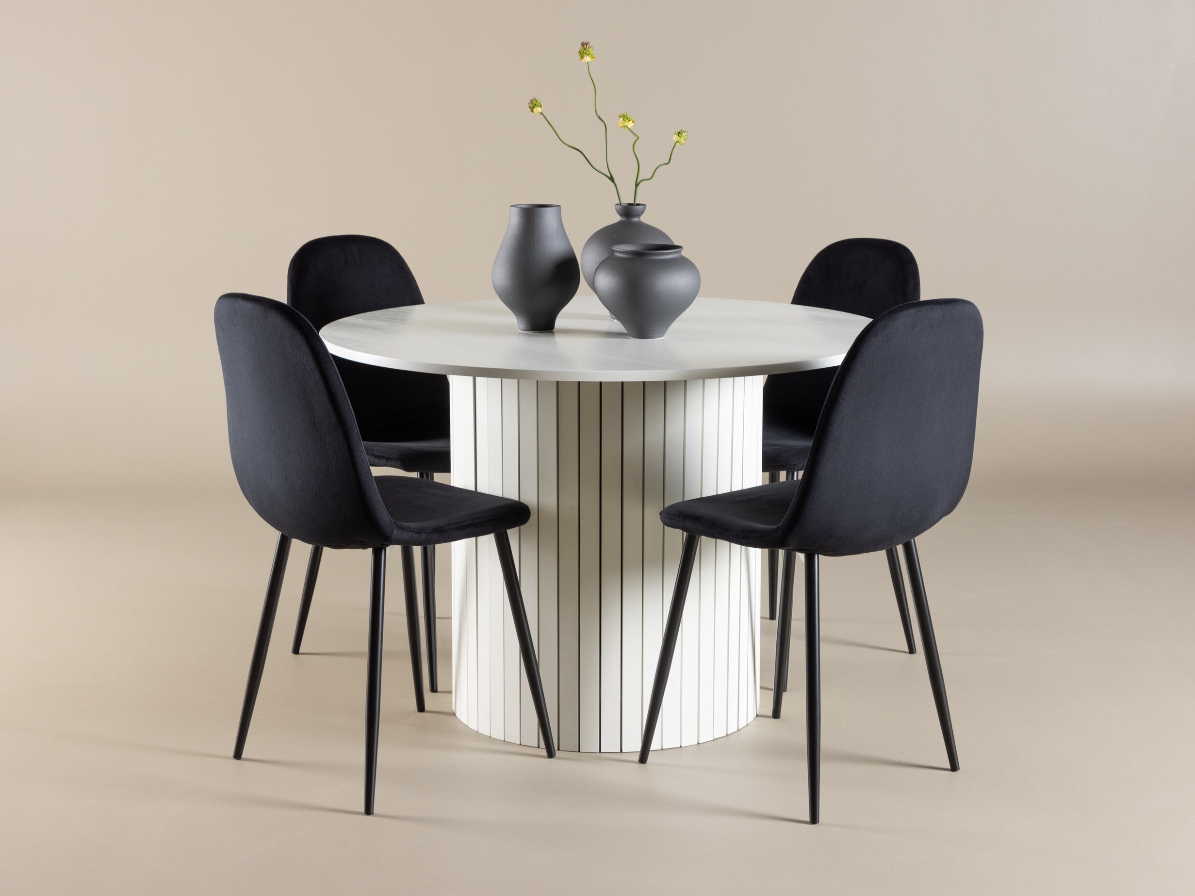 Jedilniški komplet Dallas 5028 (Črna)