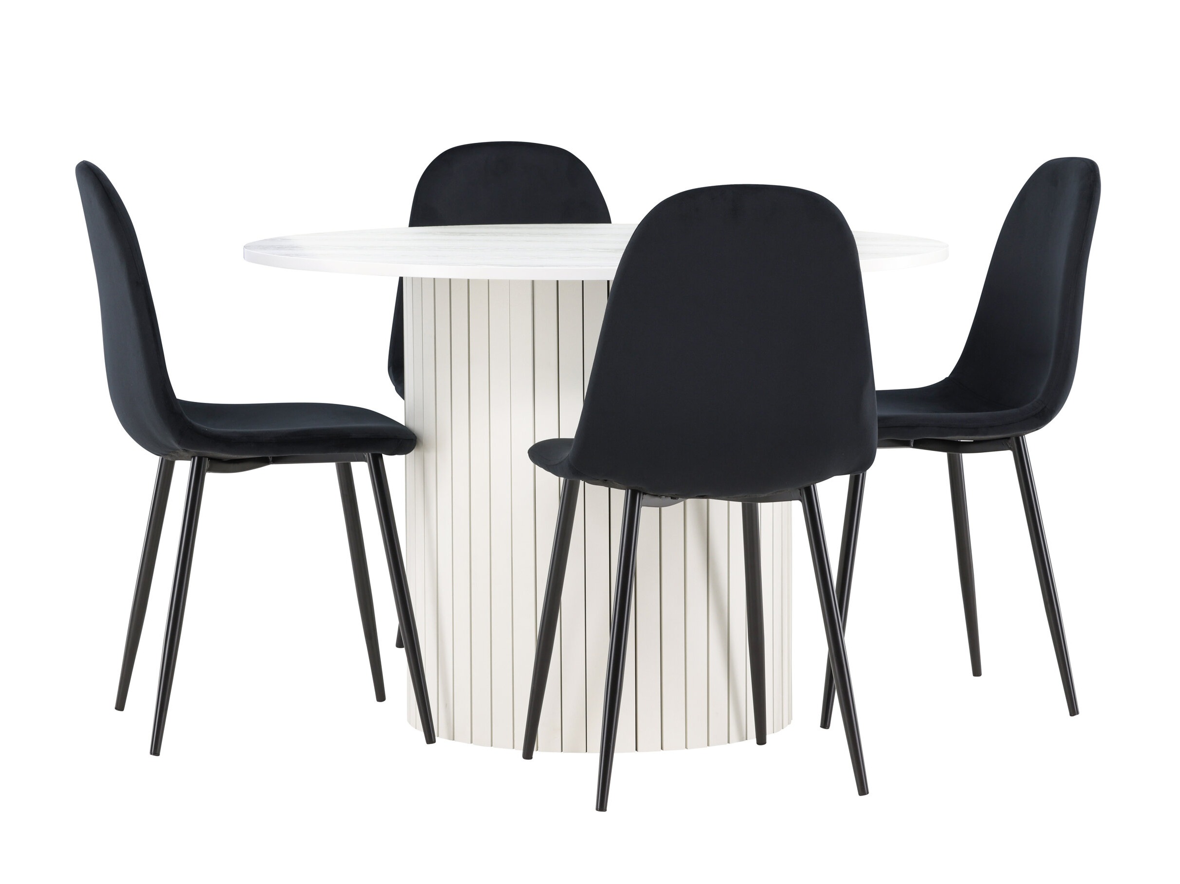 Jedilniški komplet Dallas 5028 (Črna)