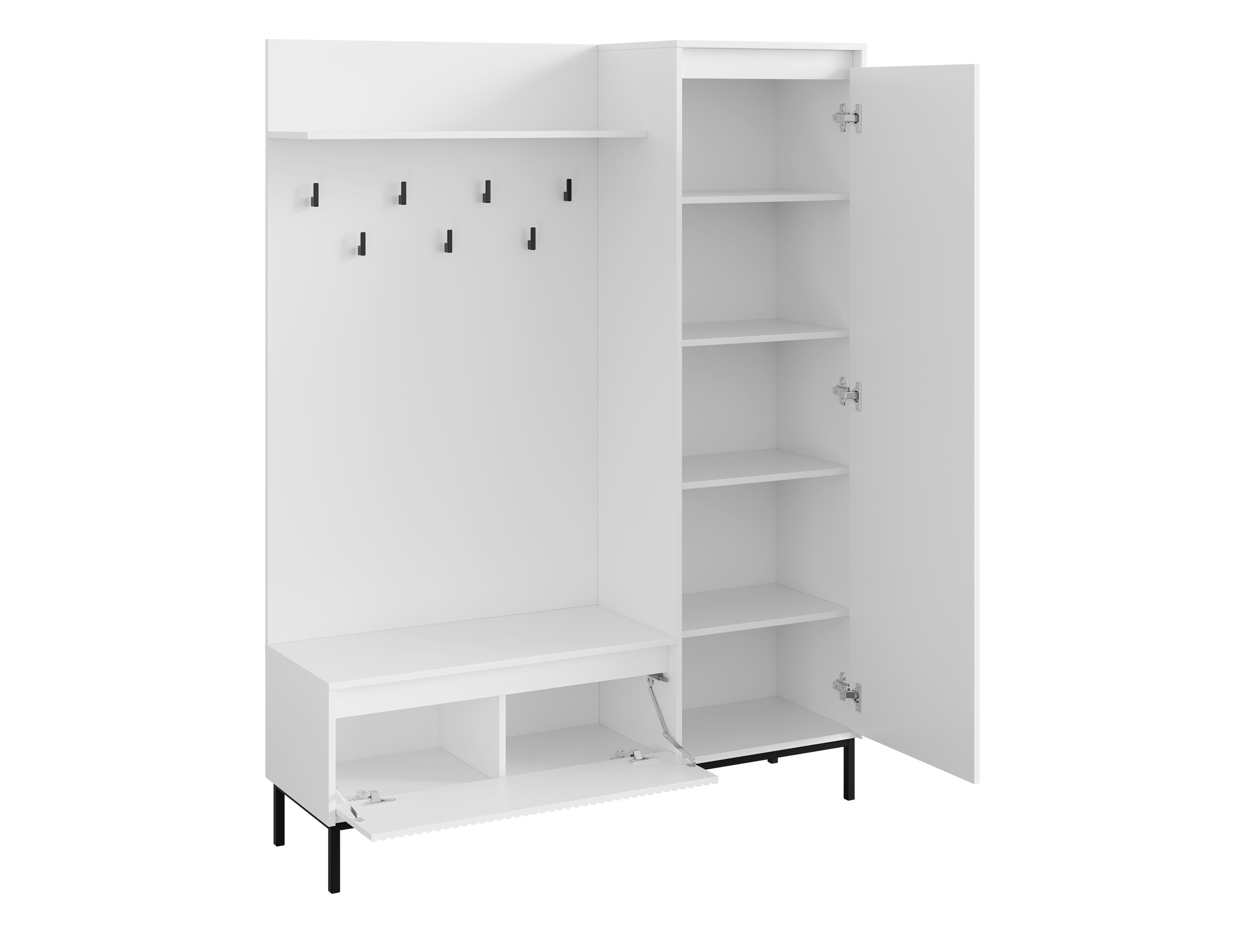 Komplet za predsobo Comfivo Delruva 112 (Bela)