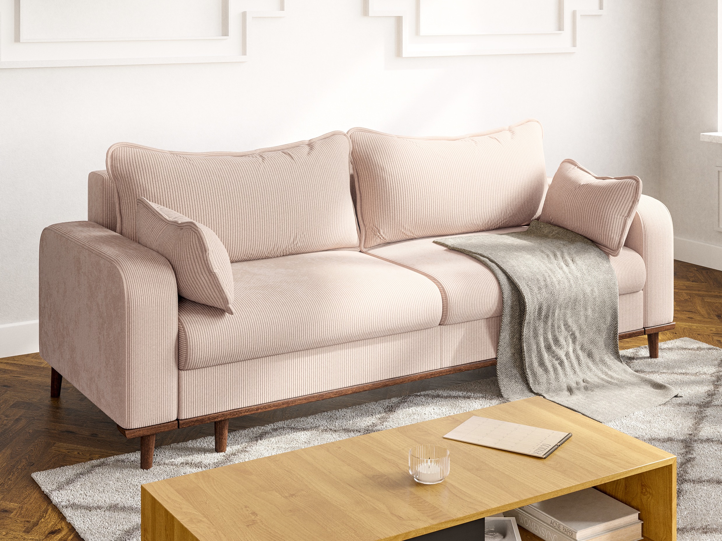 Raztegljiv kavč Rocklin 130 (Fjord 23)