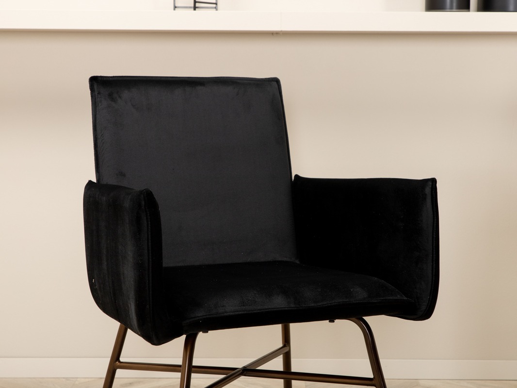 Jedilniški komplet Dallas 5034 (Črna + Baker)