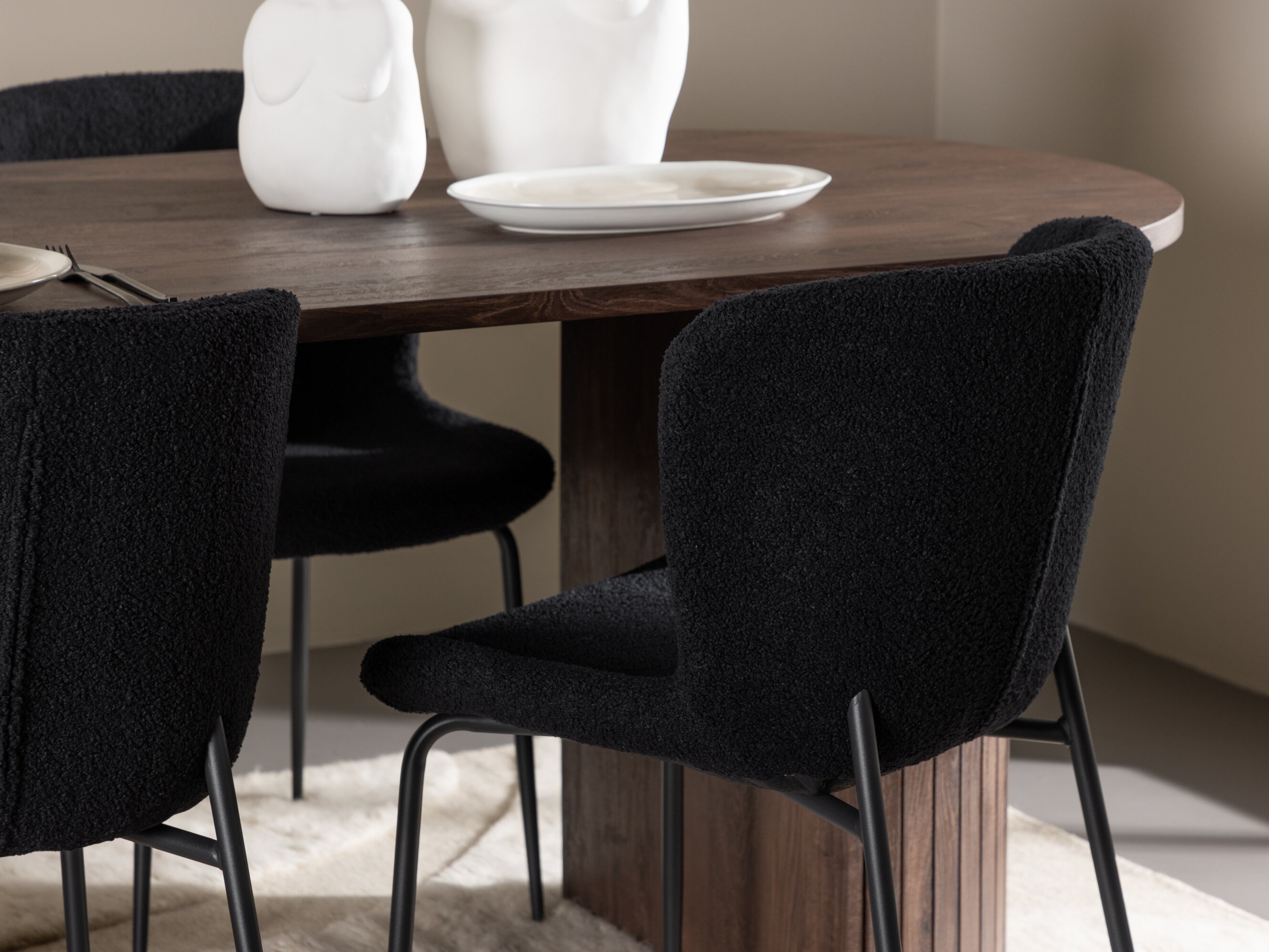 Jedilniški komplet Dallas 5036 (Črna)