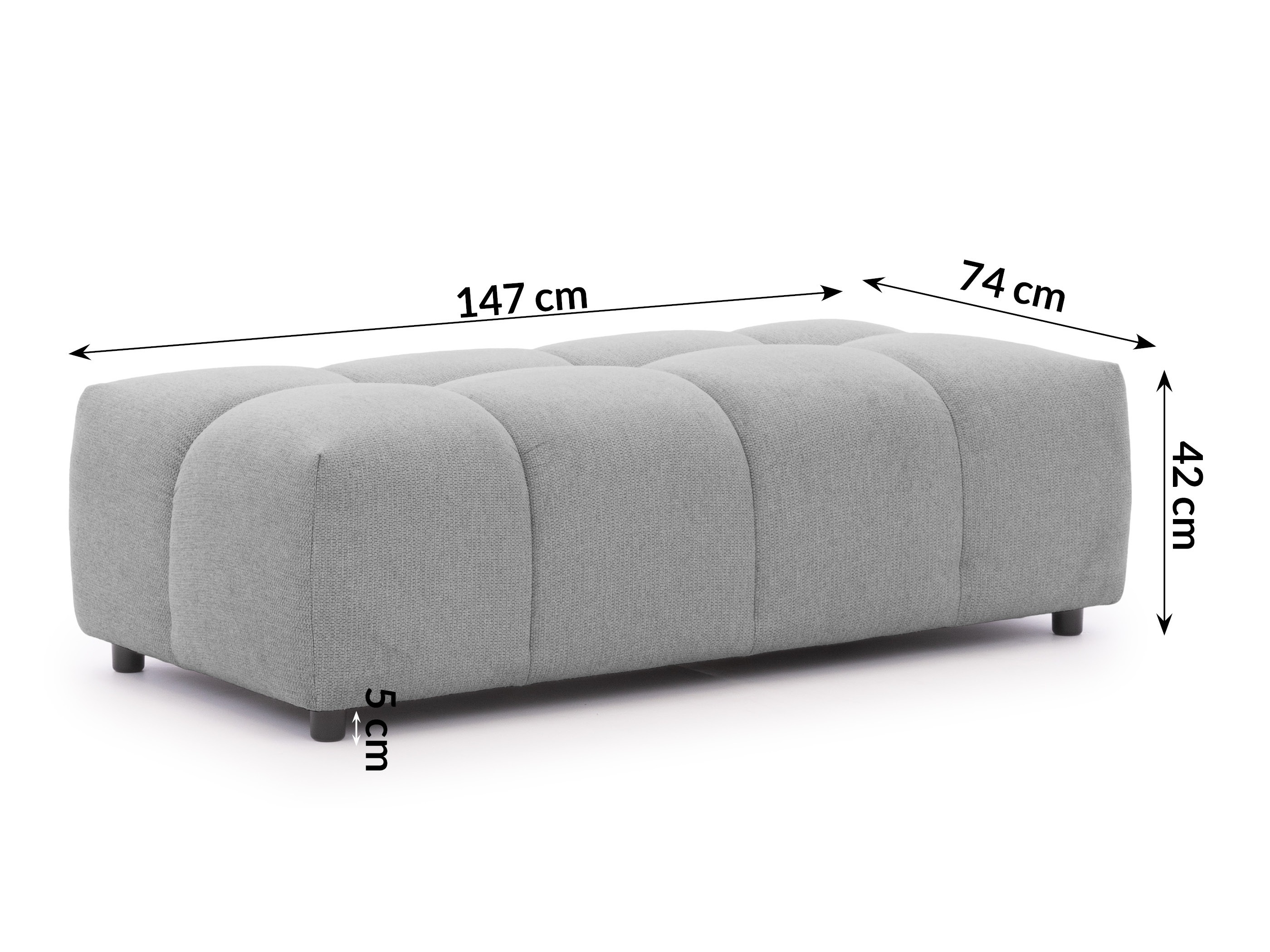 Klop z oblazinjenjem Rocklin 133 (Aragon 90)