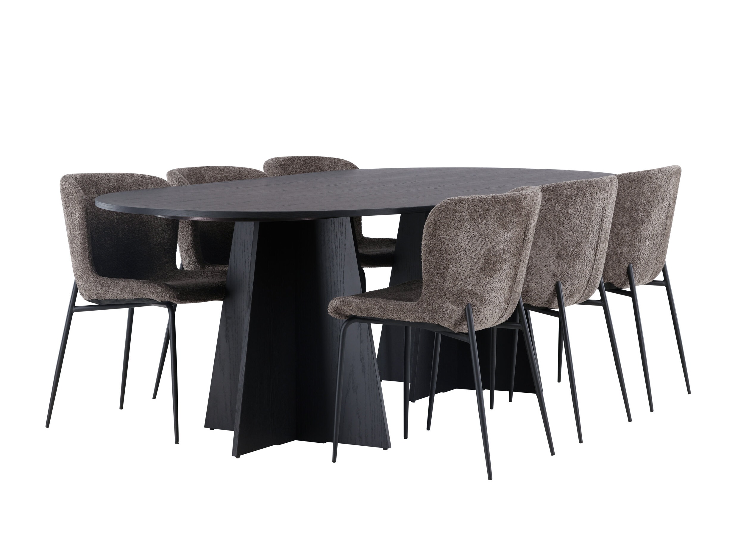 Jedilniški komplet Dallas 5052 (Rjava)