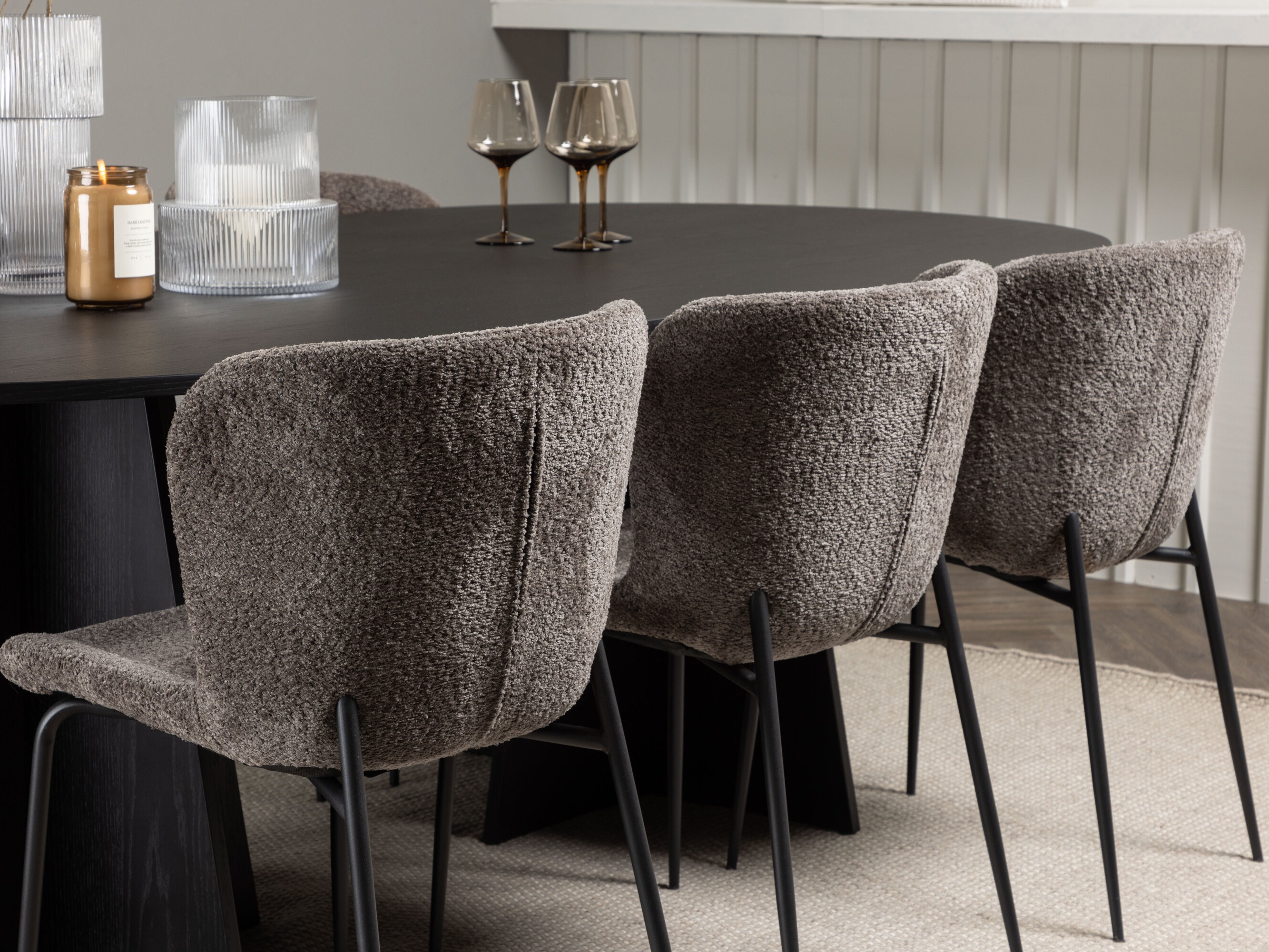 Jedilniški komplet Dallas 5052 (Rjava)