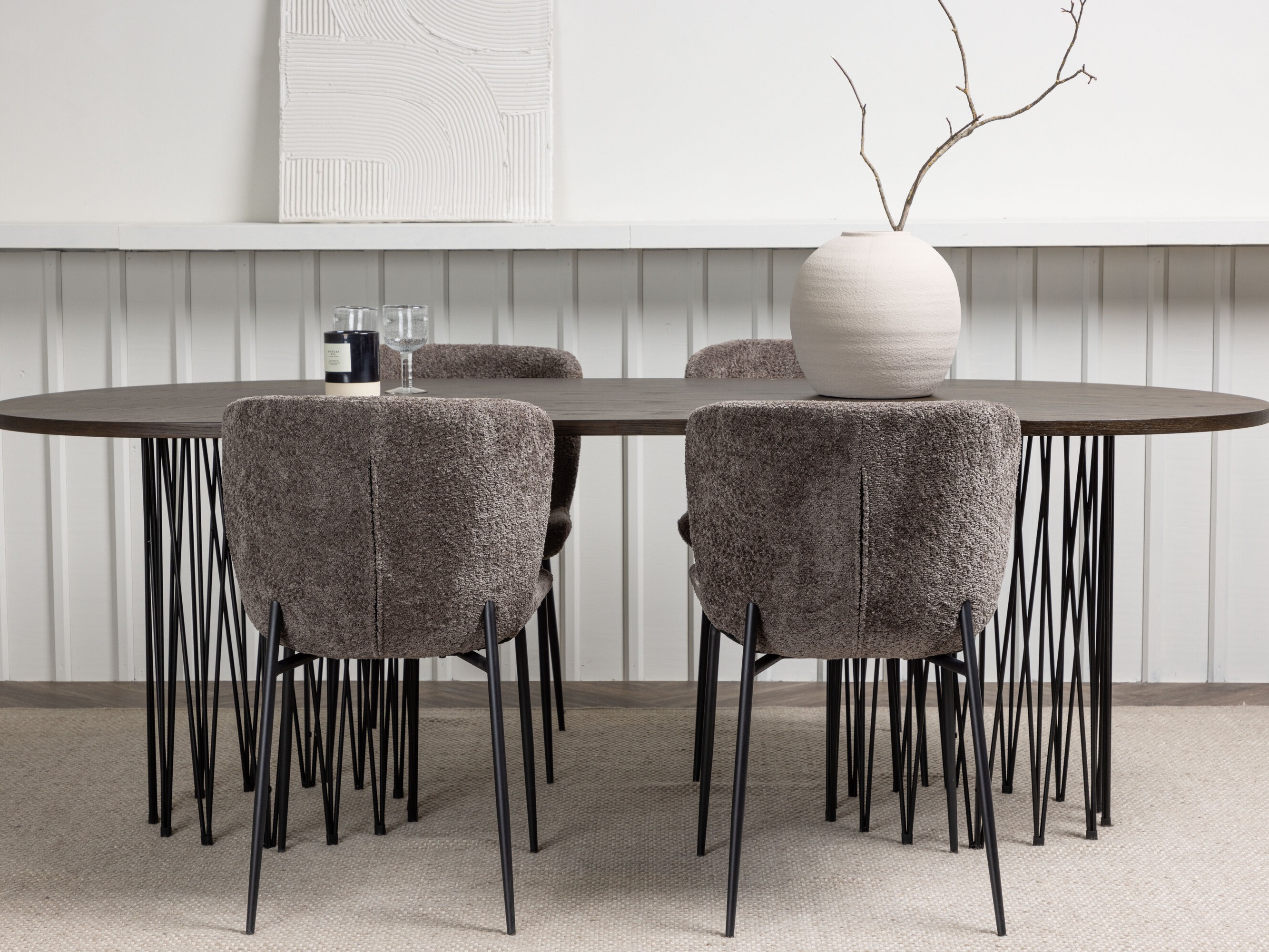 Jedilniški komplet Dallas 5065 (Rjava)