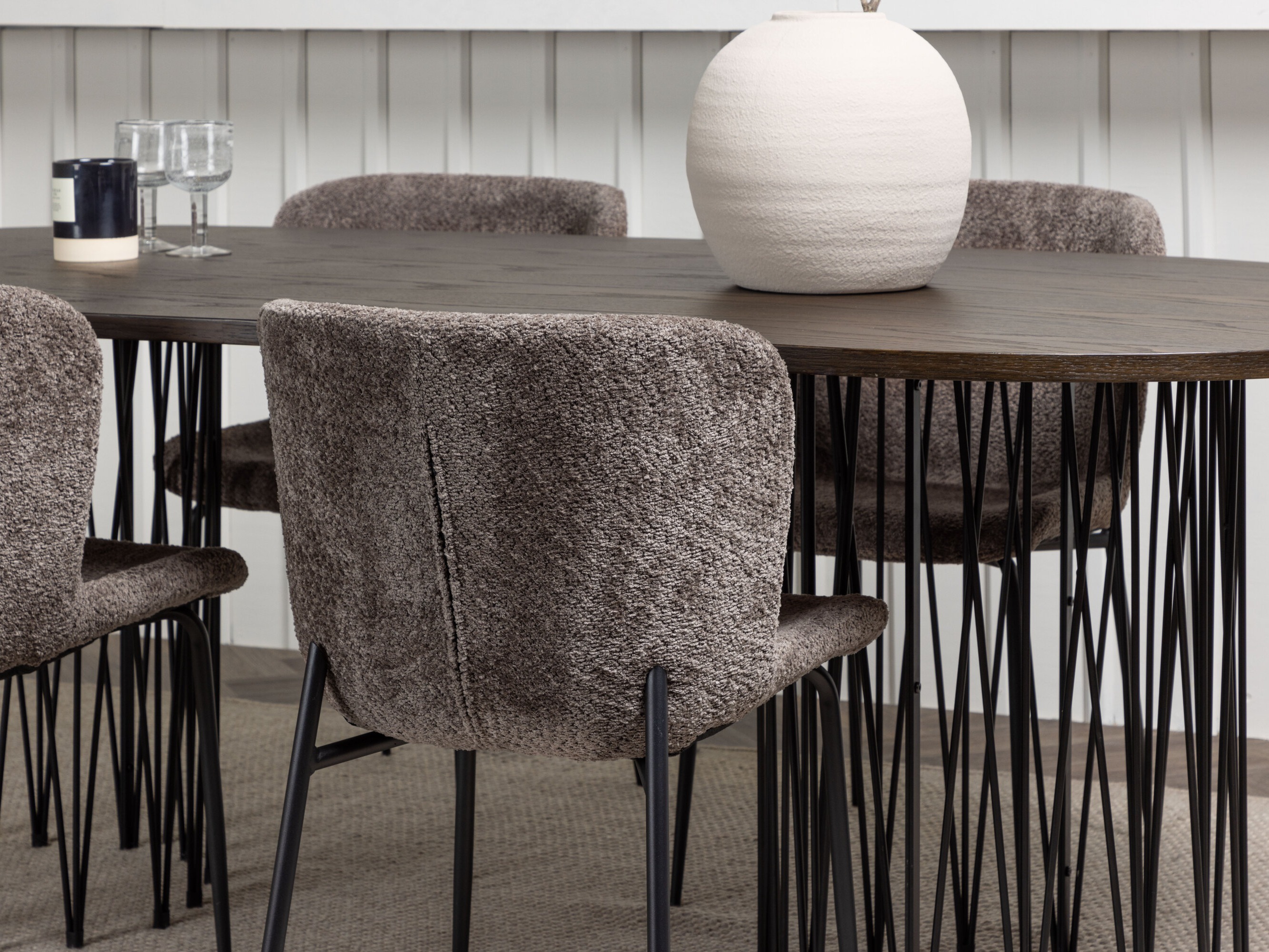 Jedilniški komplet Dallas 5065 (Rjava)