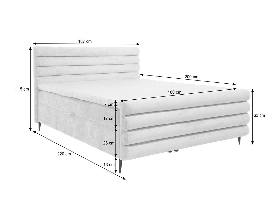Boxspring postelja Margate 134 (Clara 215.03)