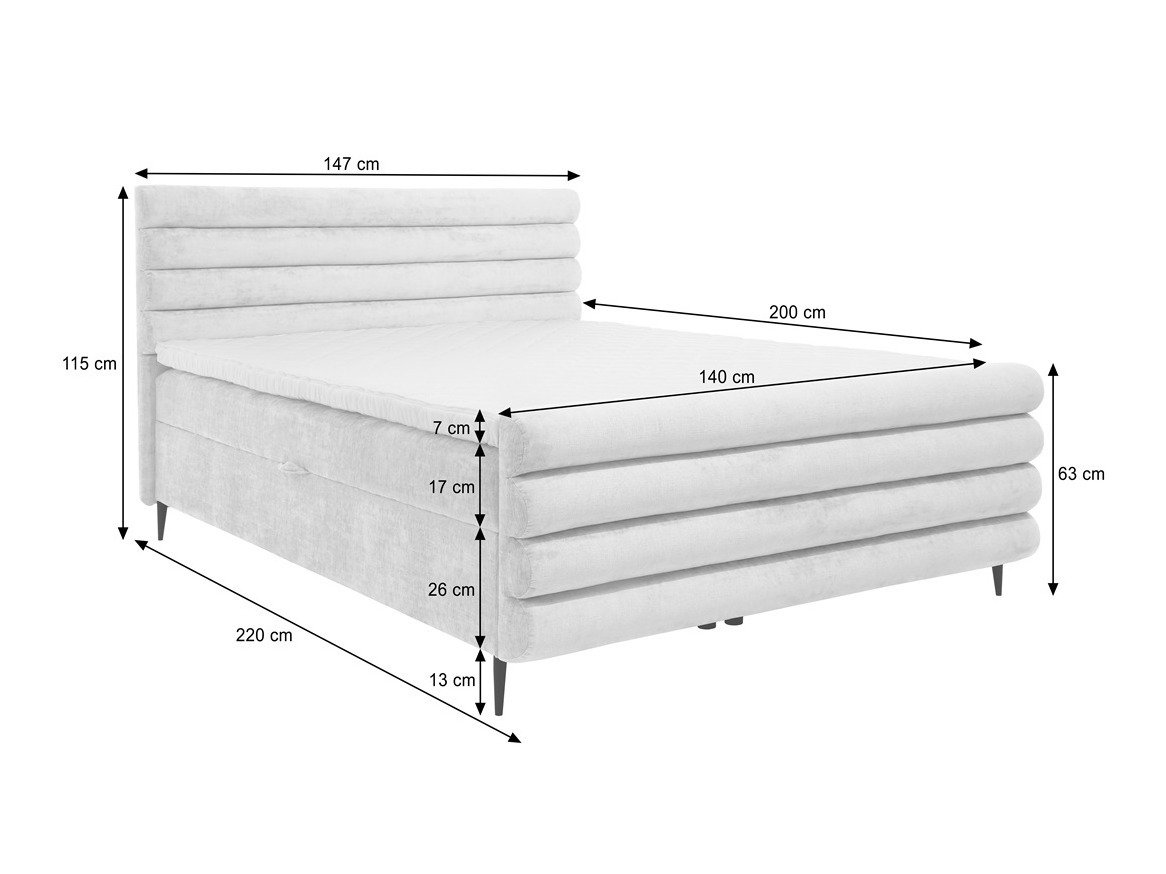 Boxspring postelja Margate 134 (Clara 215.08)