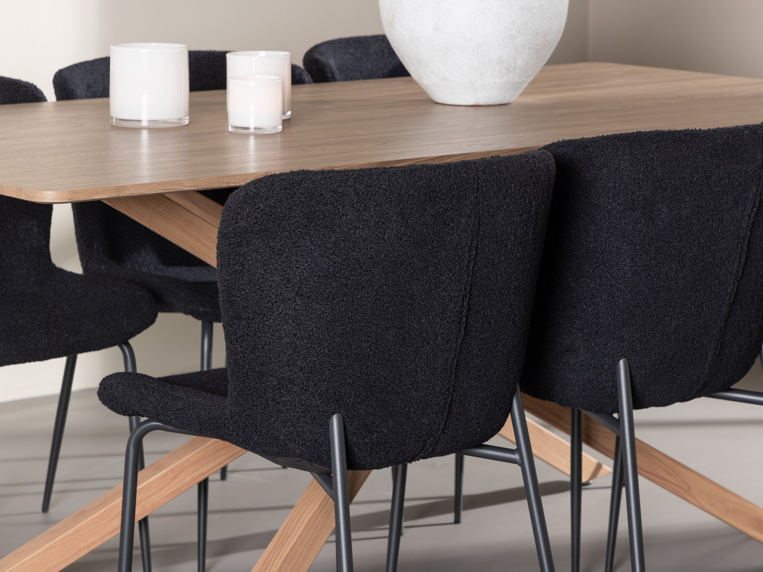 Jedilniški komplet Dallas 5102 (Črna)