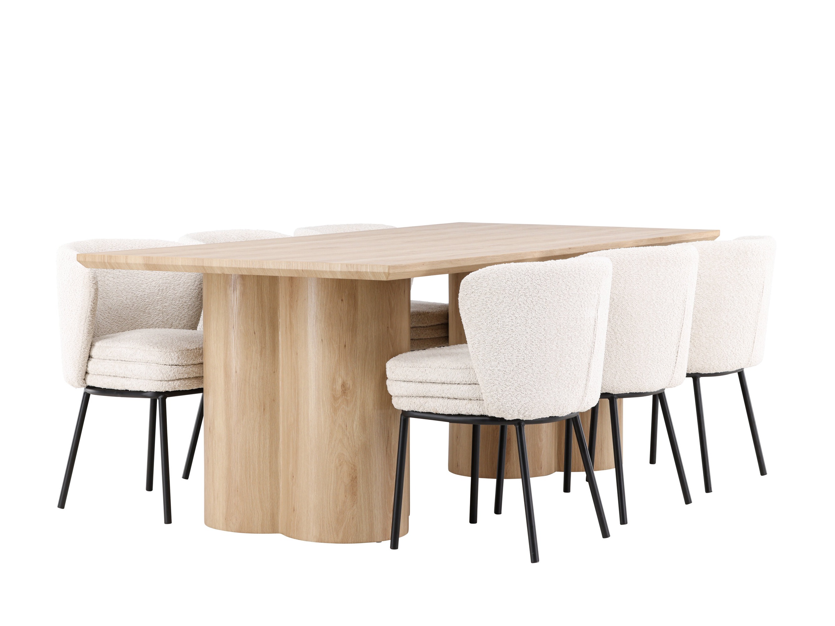 Jedilniški komplet Dallas 5176 (Svetel les)