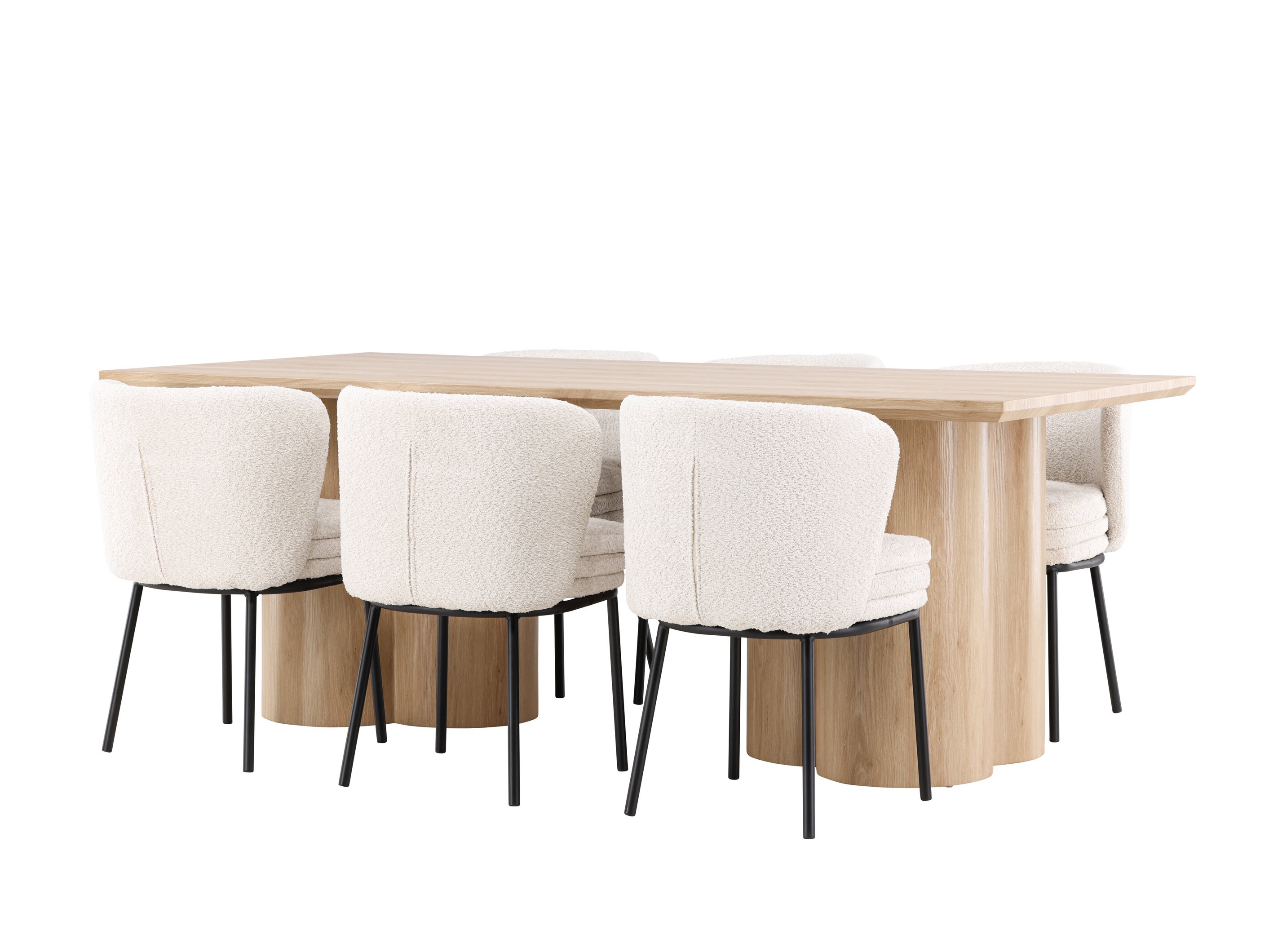 Jedilniški komplet Dallas 5176 (Svetel les)