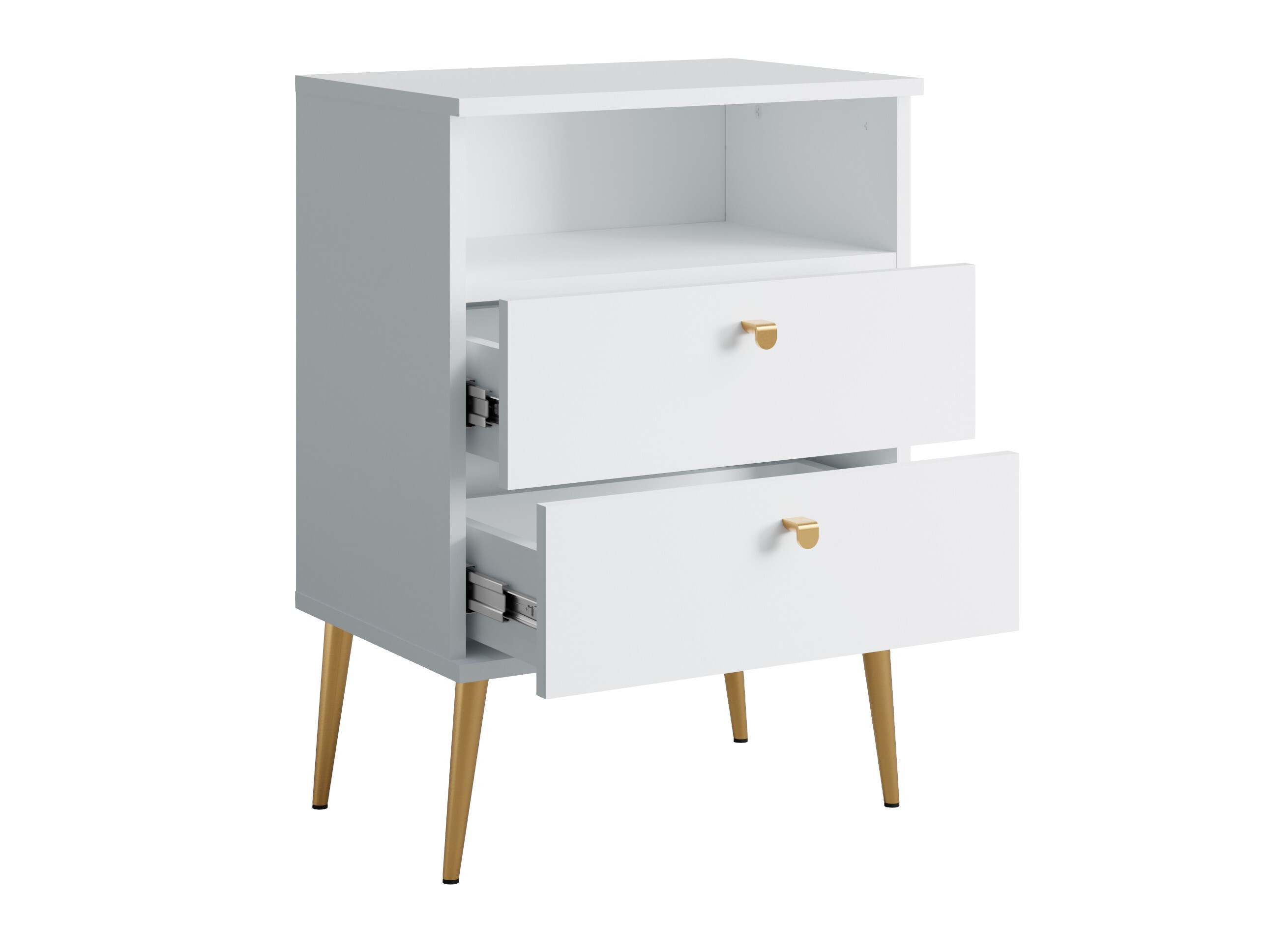 Nočna omarica Baytown 184 (Bela)