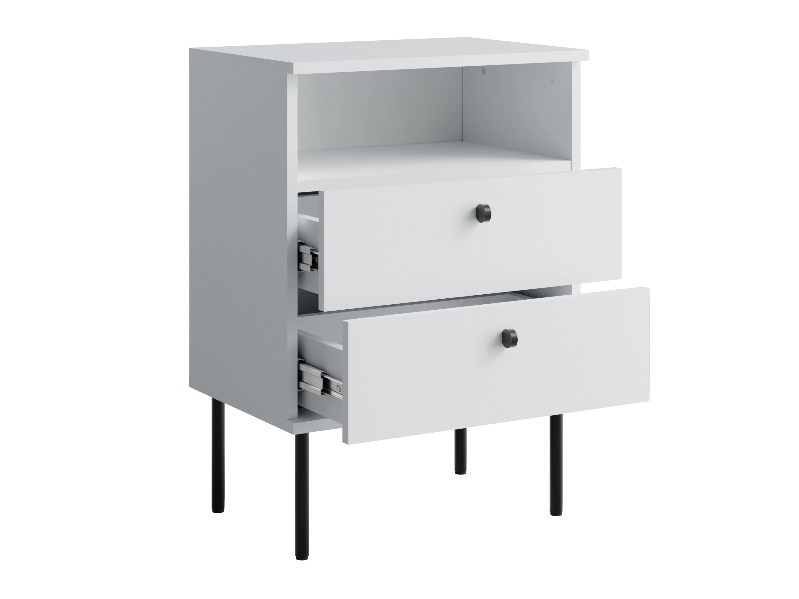 Nočna omarica Baytown 185 (Bela)