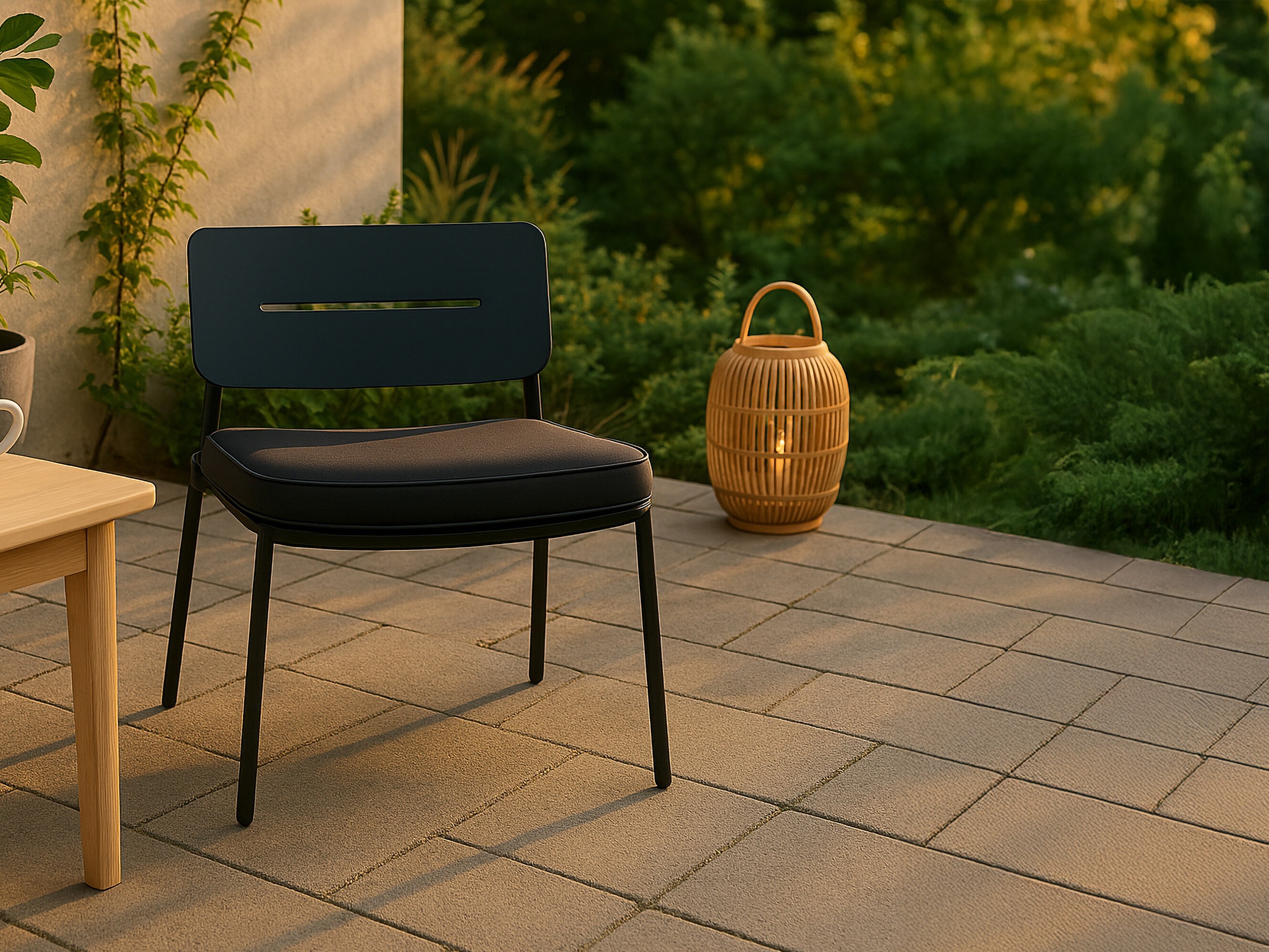 Vrtni stol Dallas 825 (Črna)