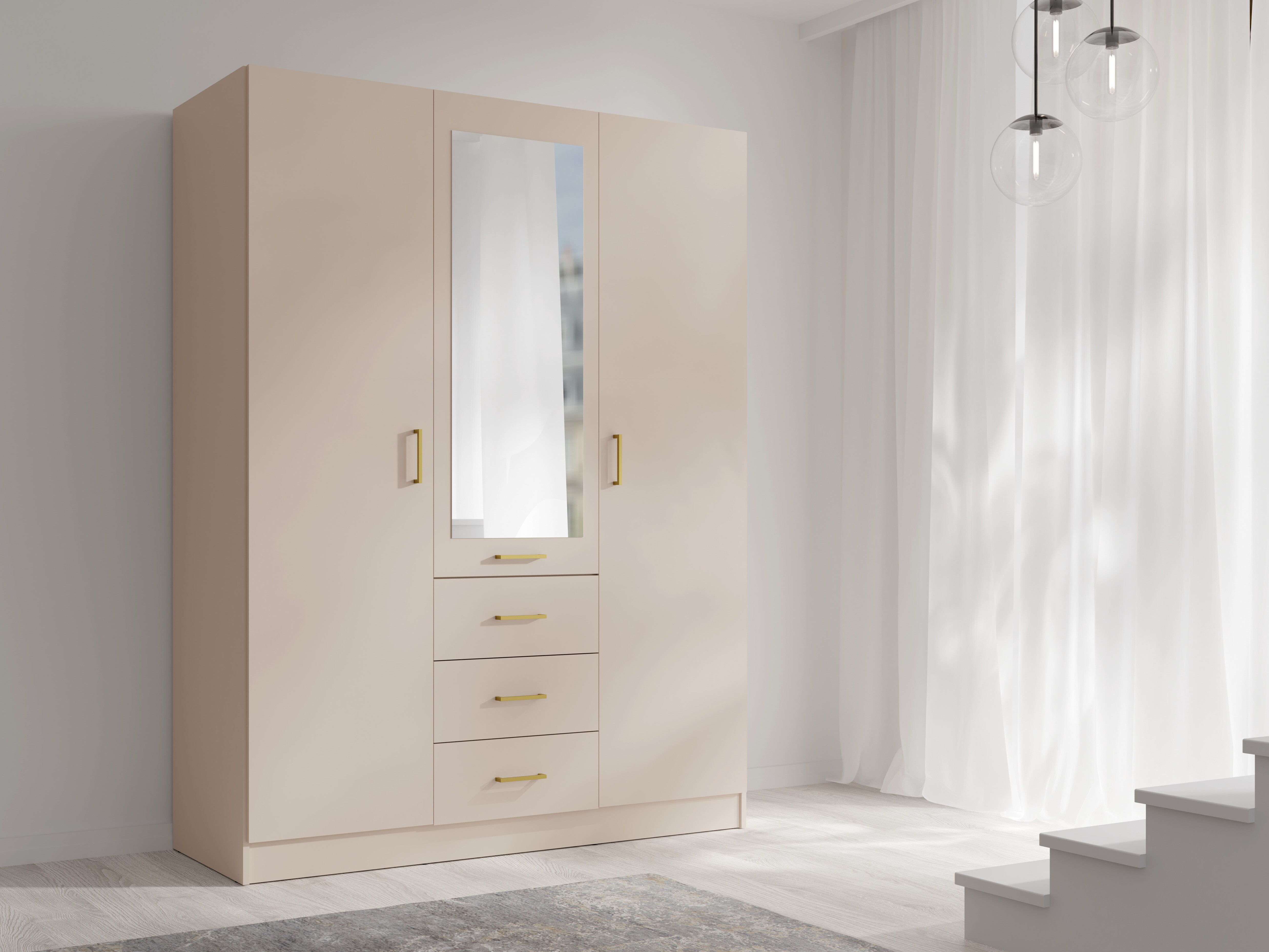 Garderobna omara Baytown 187 (Bež)