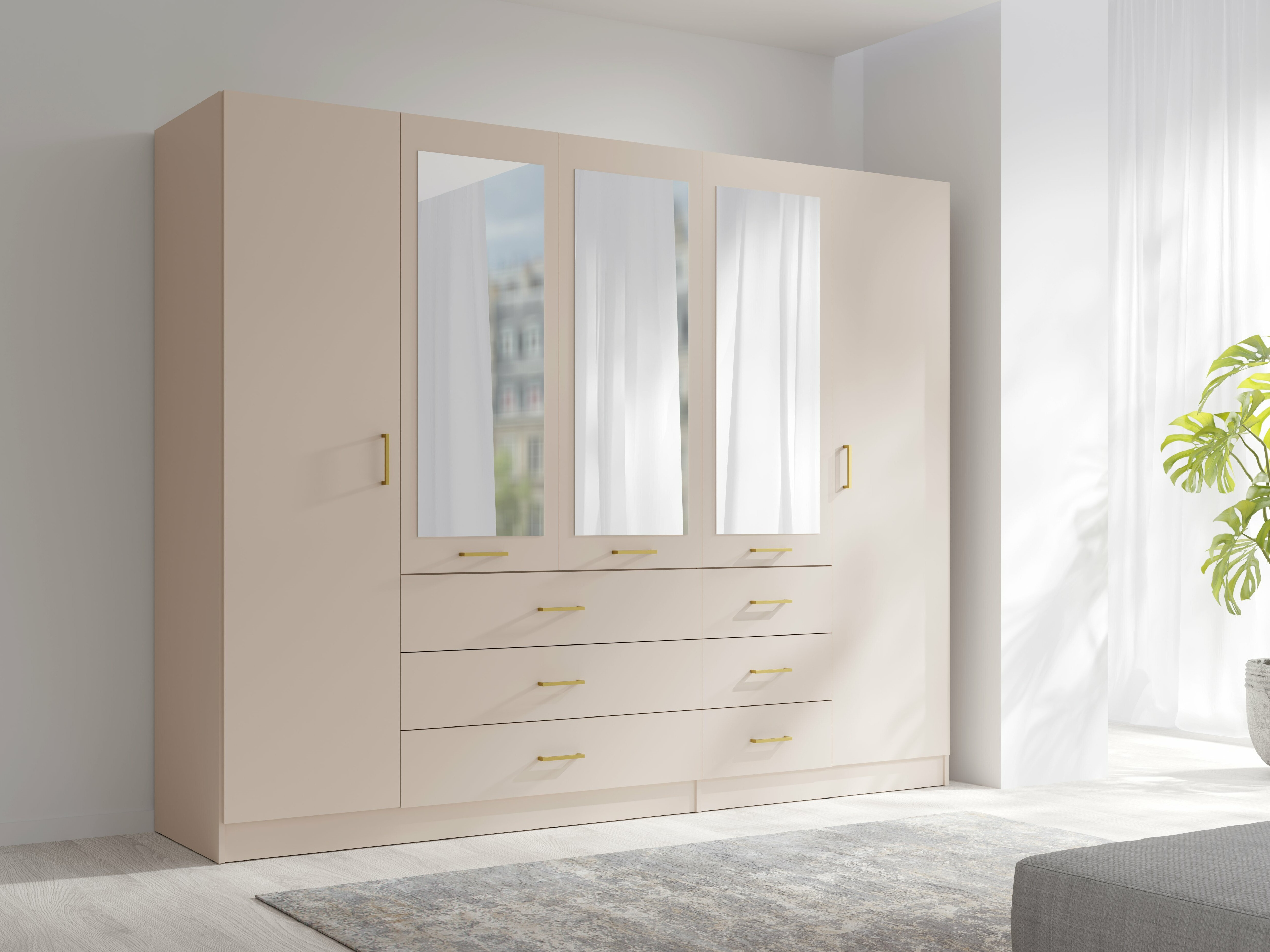 Garderobna omara Baytown 189 (Bež)