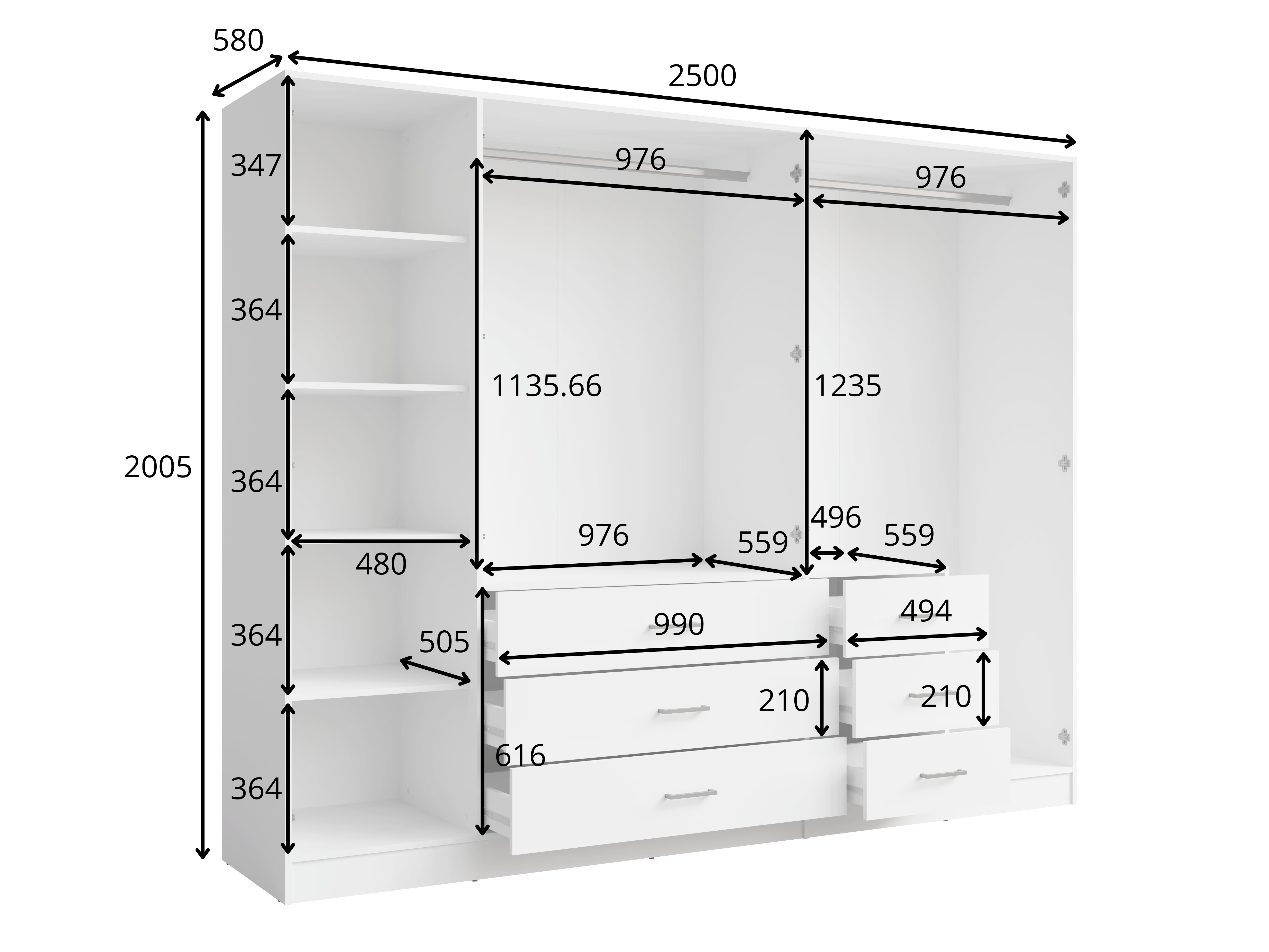 Garderobna omara Baytown 189 (Bež)