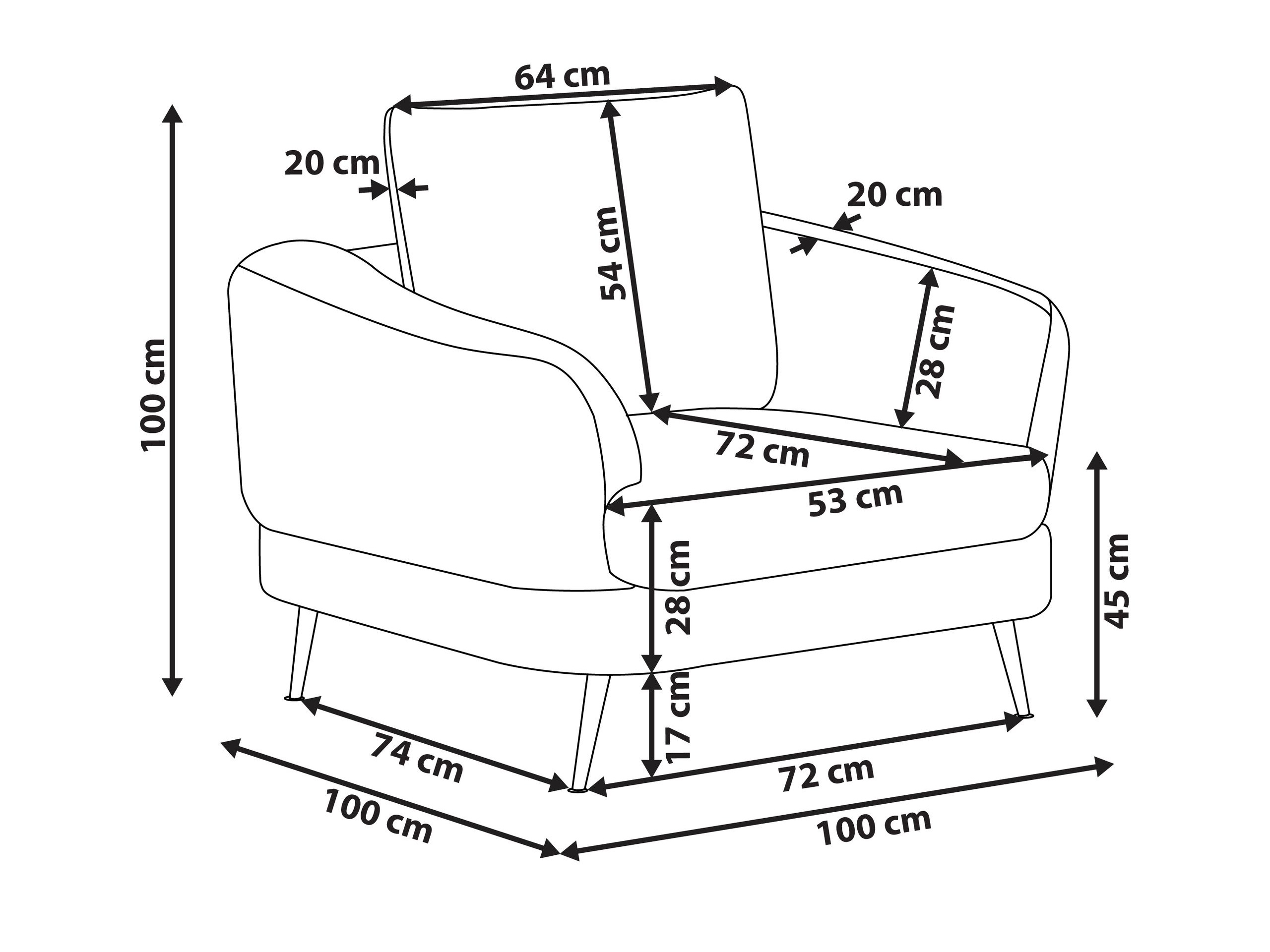 Fotelj Berwyn 2901 (Bela)