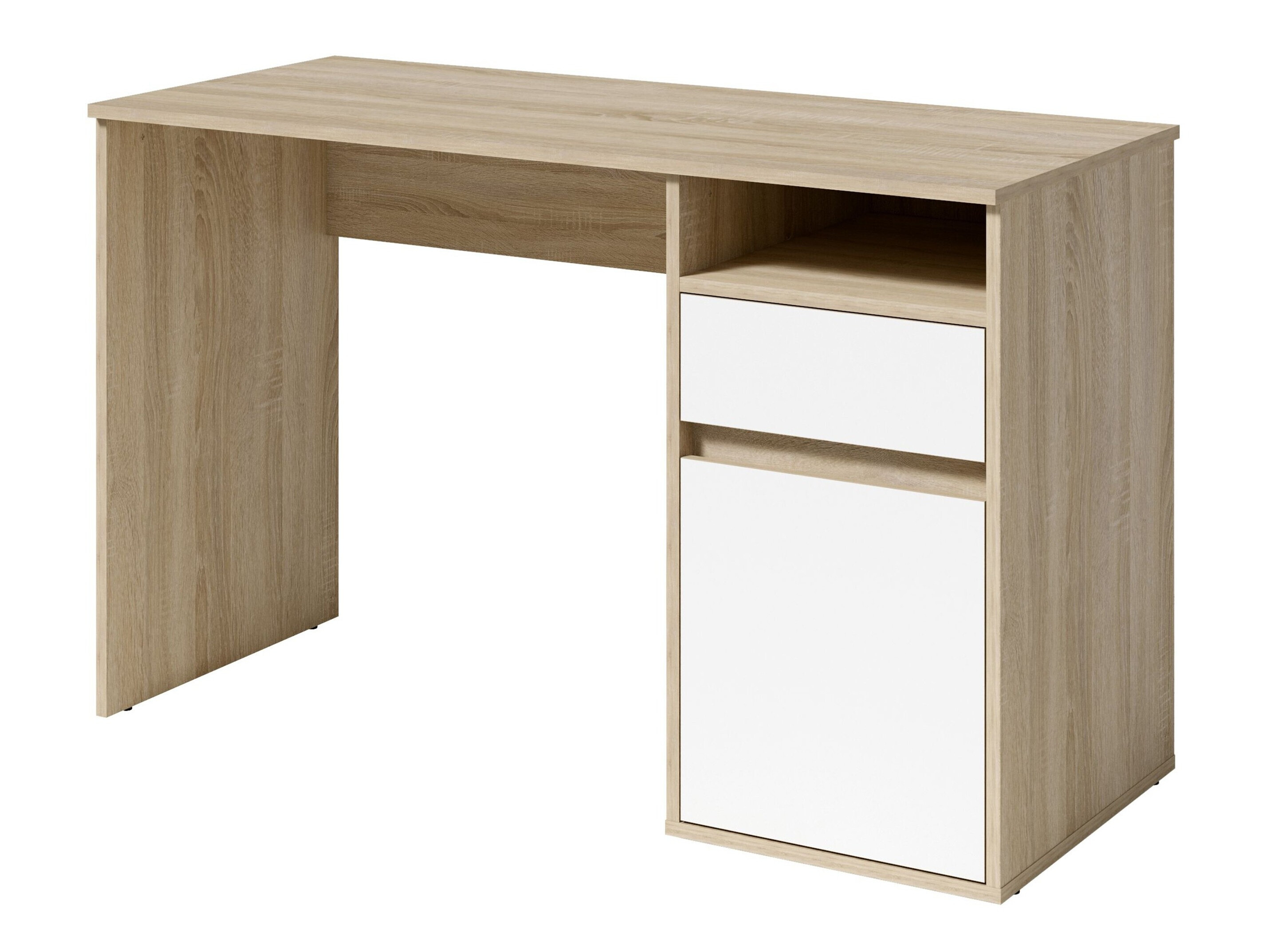 Pisalna miza Baytown 190 (Bela + Sonoma hrast)