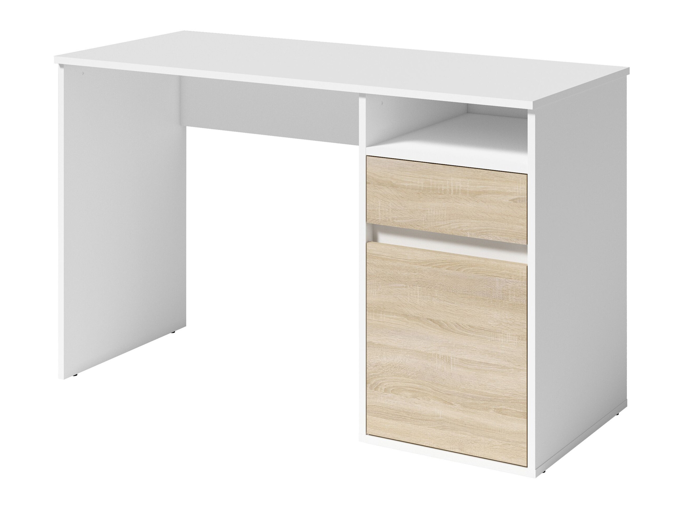 Pisalna miza Baytown 190 (Bela + Sonoma hrast)