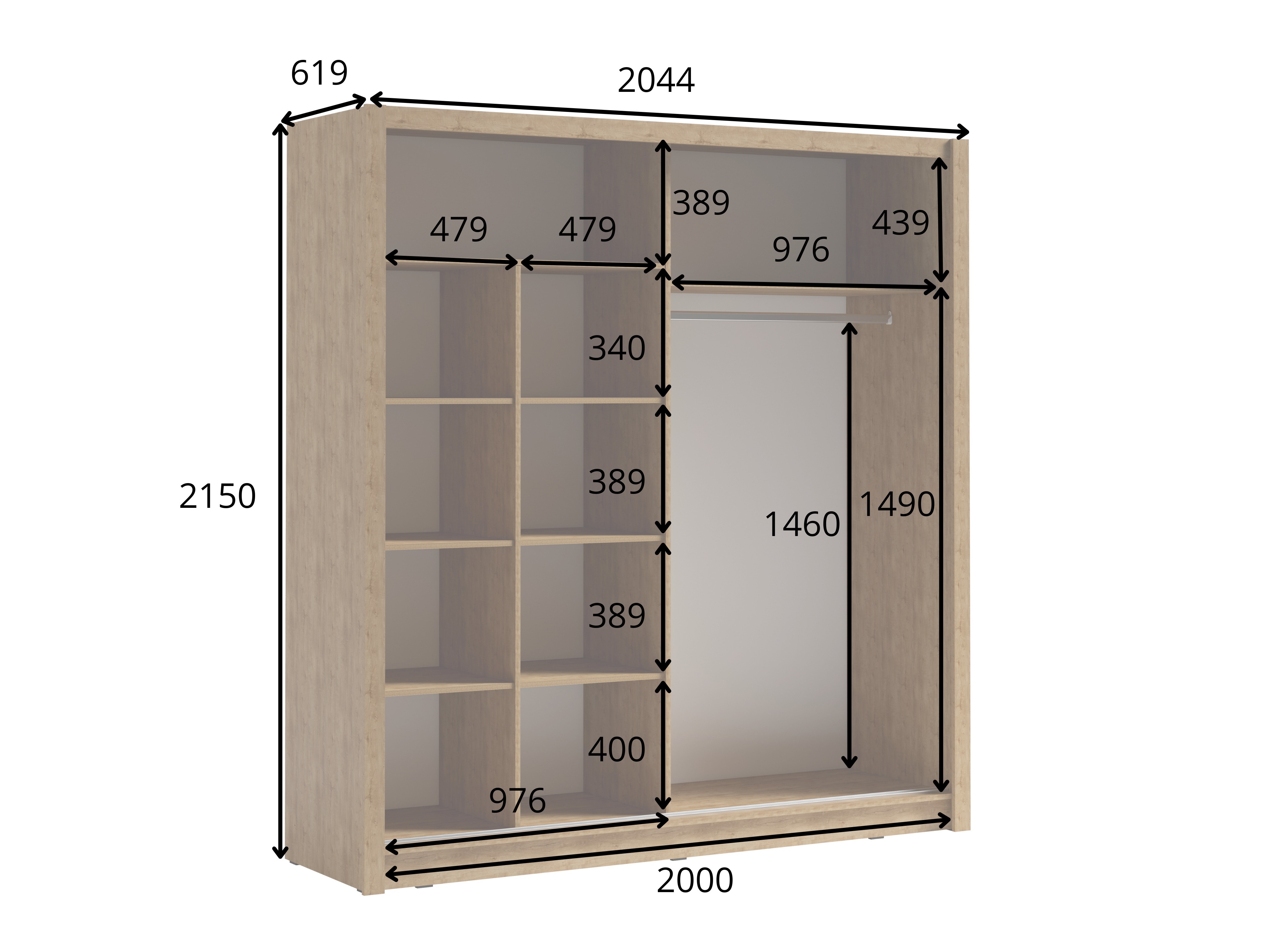 Garderobna omara Baytown 199