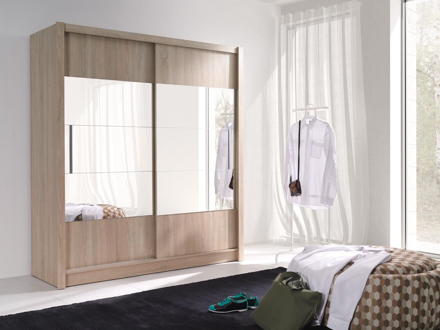 Garderobna omara Baytown 203 (Sonoma hrast)