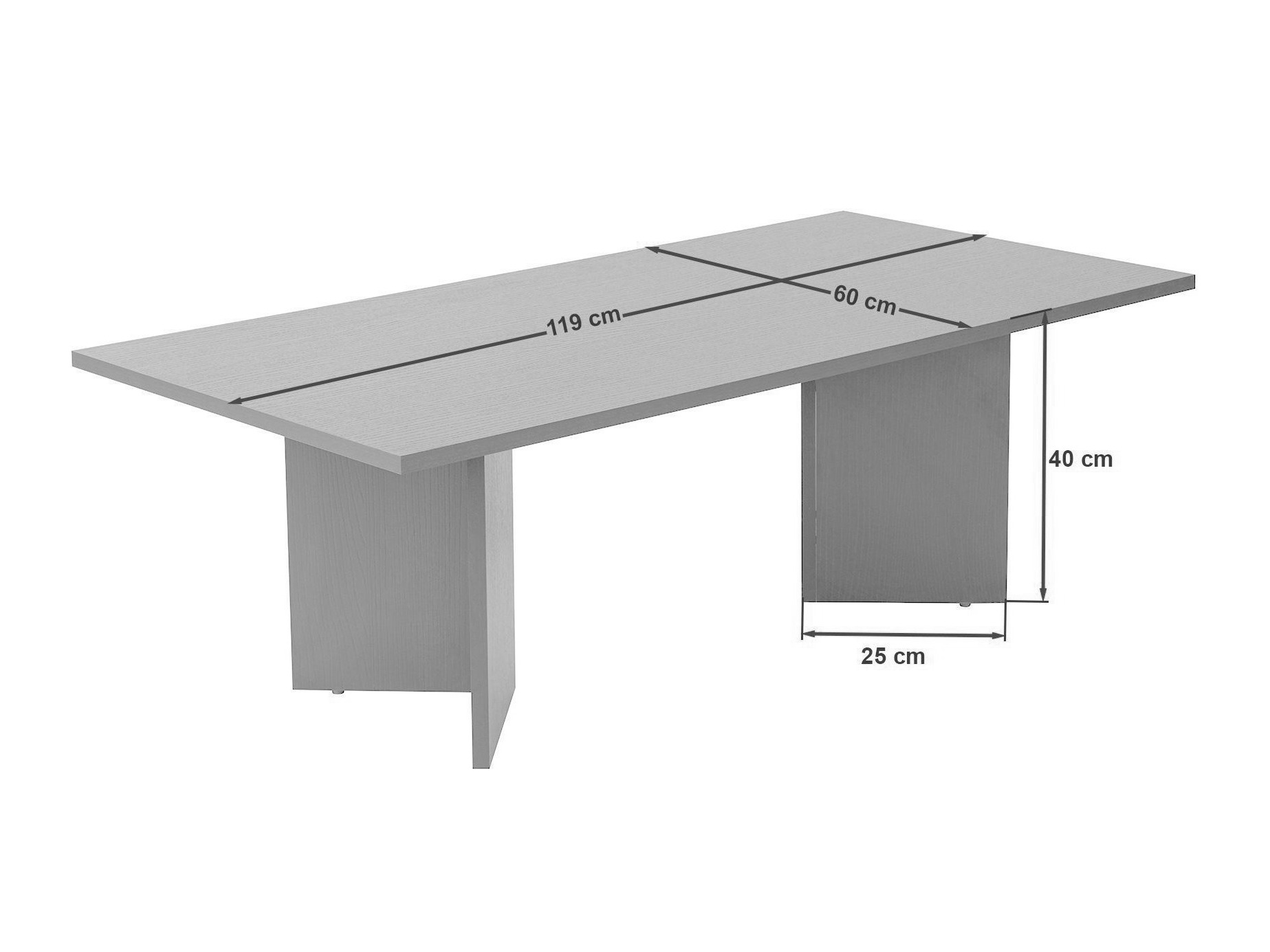 Klubska mizica Novato 132 (Svetel travertin)