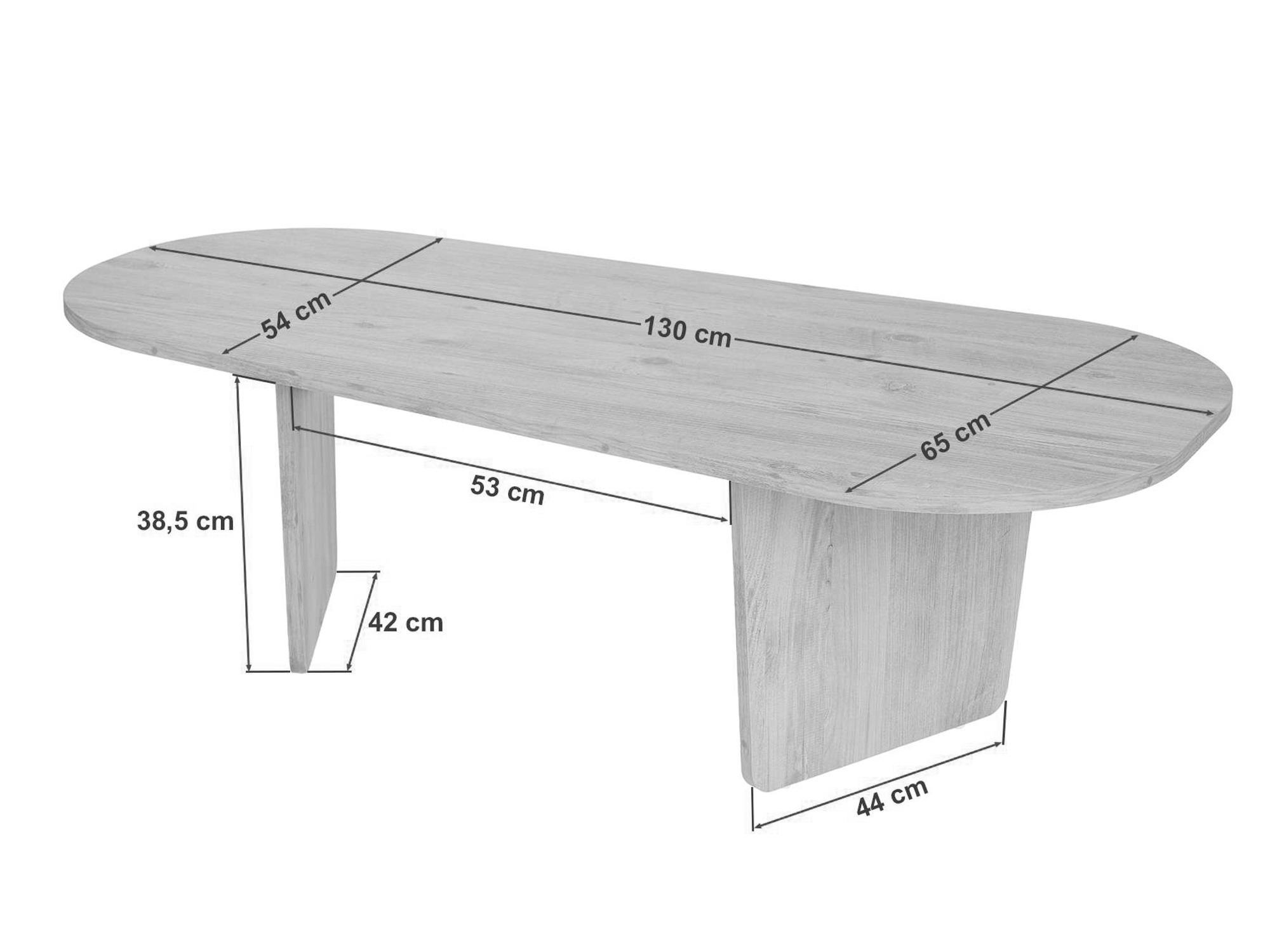 Klubska mizica Novato 135 (Bor)