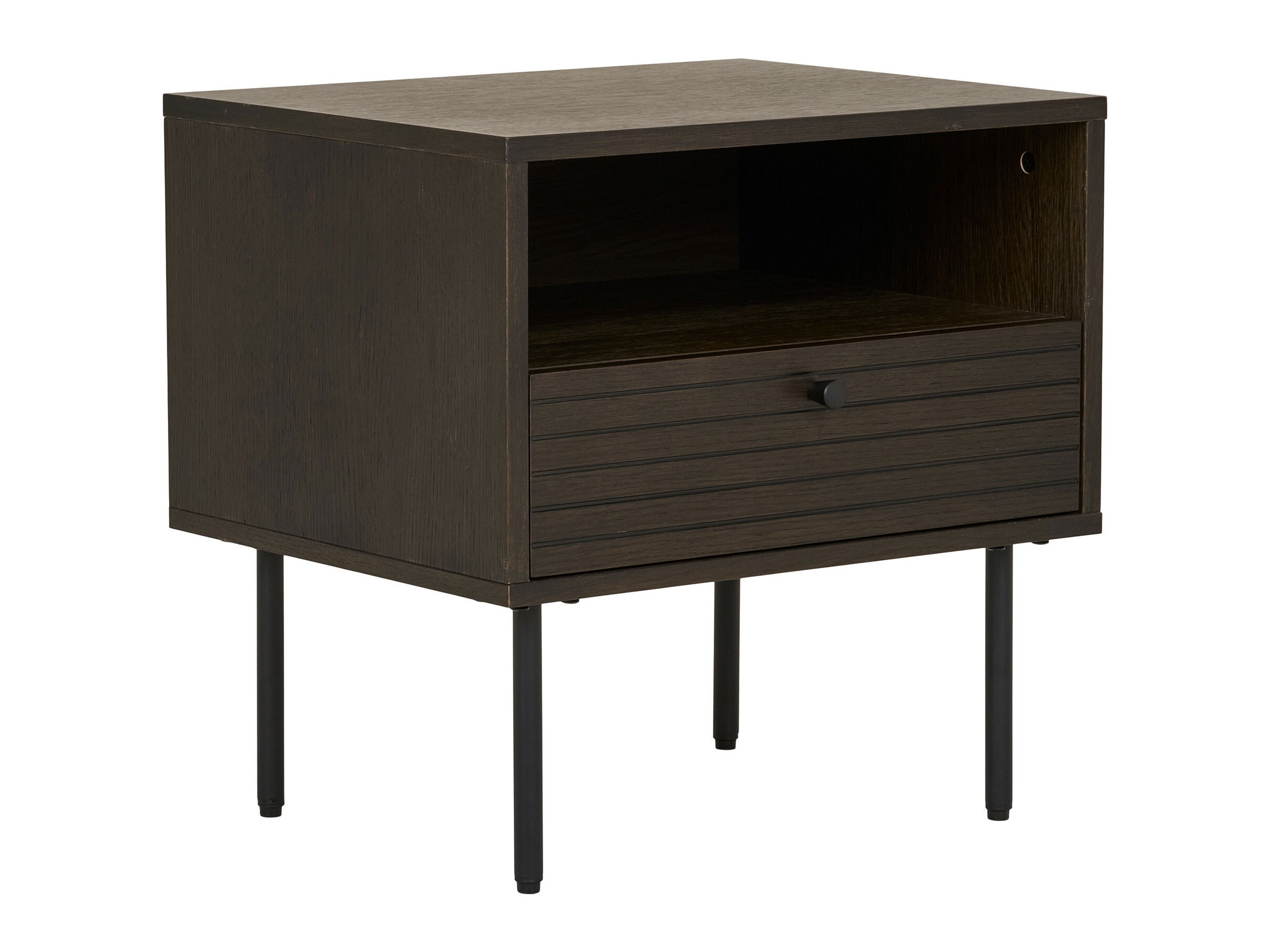 Nočna omarica Elbelme 100 (Temen hrast)