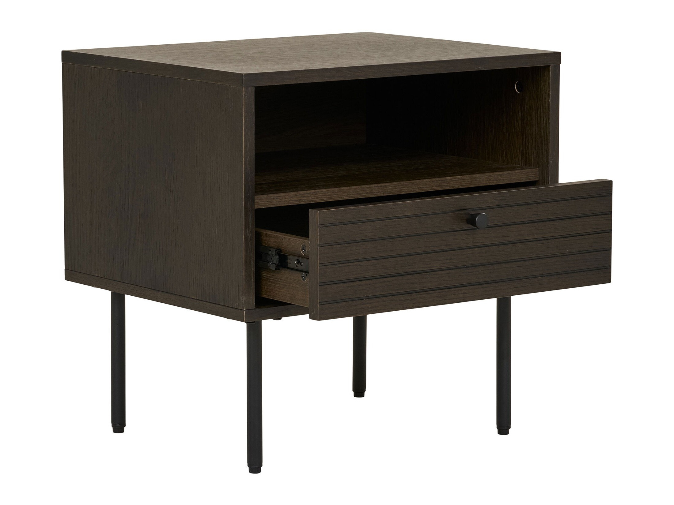 Nočna omarica Elbelme 100 (Temen hrast)