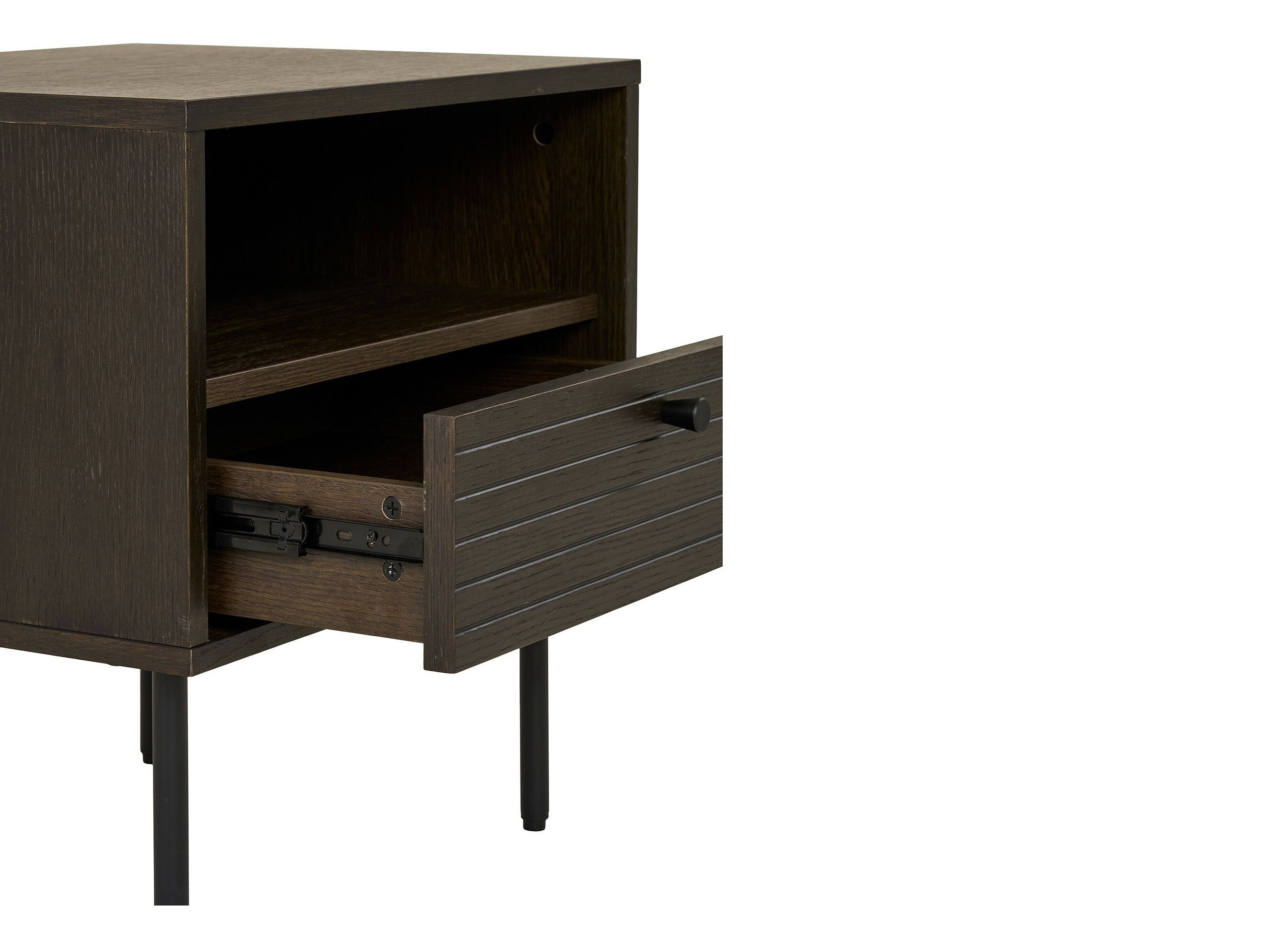 Nočna omarica Elbelme 100 (Temen hrast)