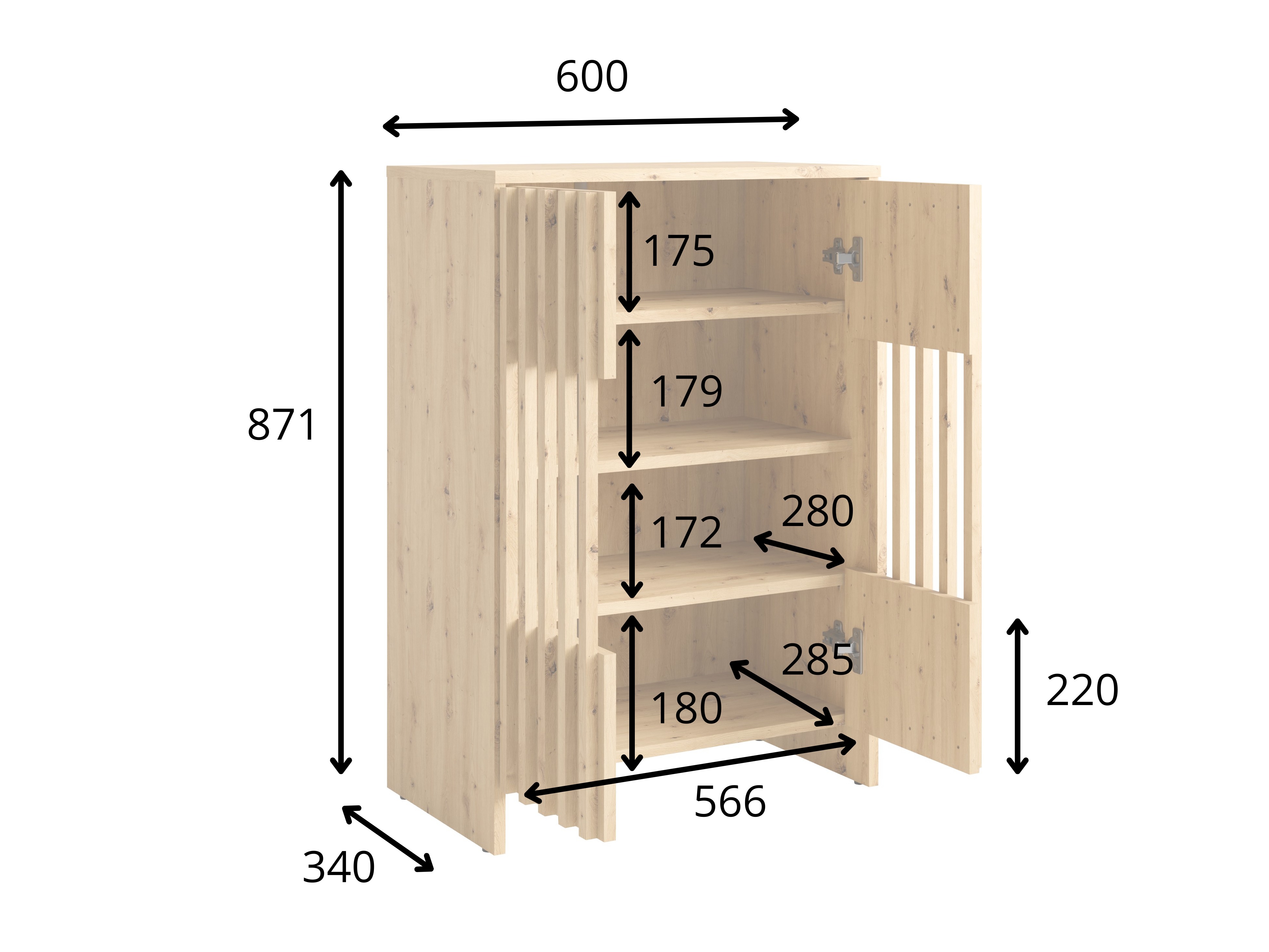 Omarica Baytown 205 (Artisan hrast)
