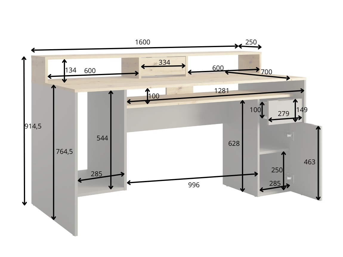 Pisalna miza Baytown 202