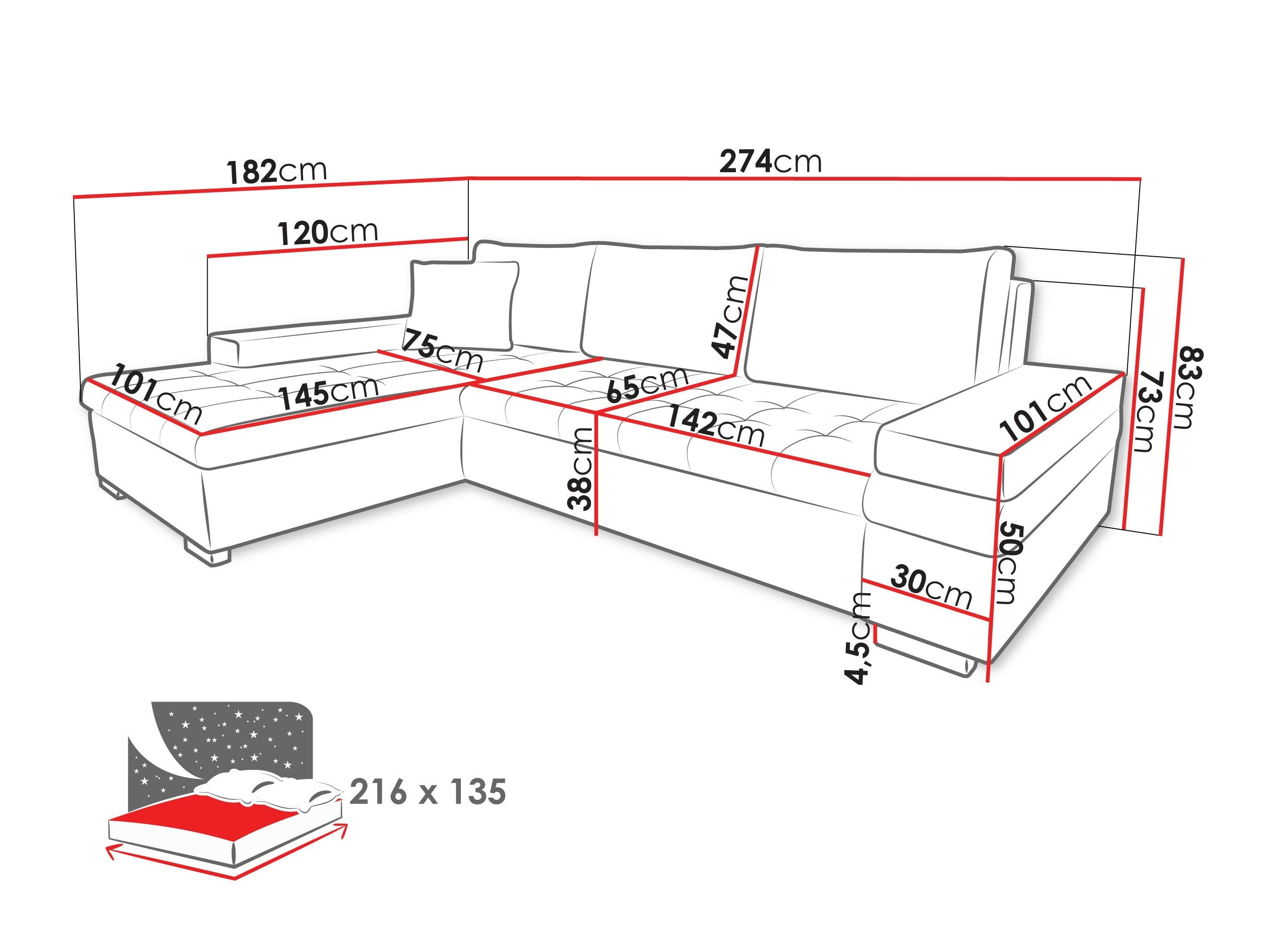 Kotna garnitura Comfivo 212 (Magic Velvet 2216 + Magic Velvet 2216 + Magic Velvet 2217)