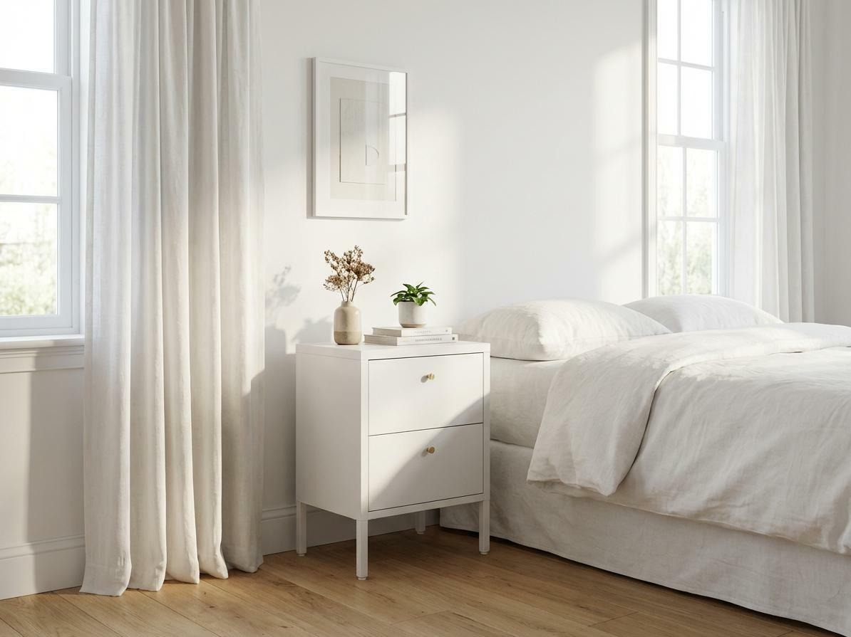 Nočna omarica Lirfloi 100 (Bela)