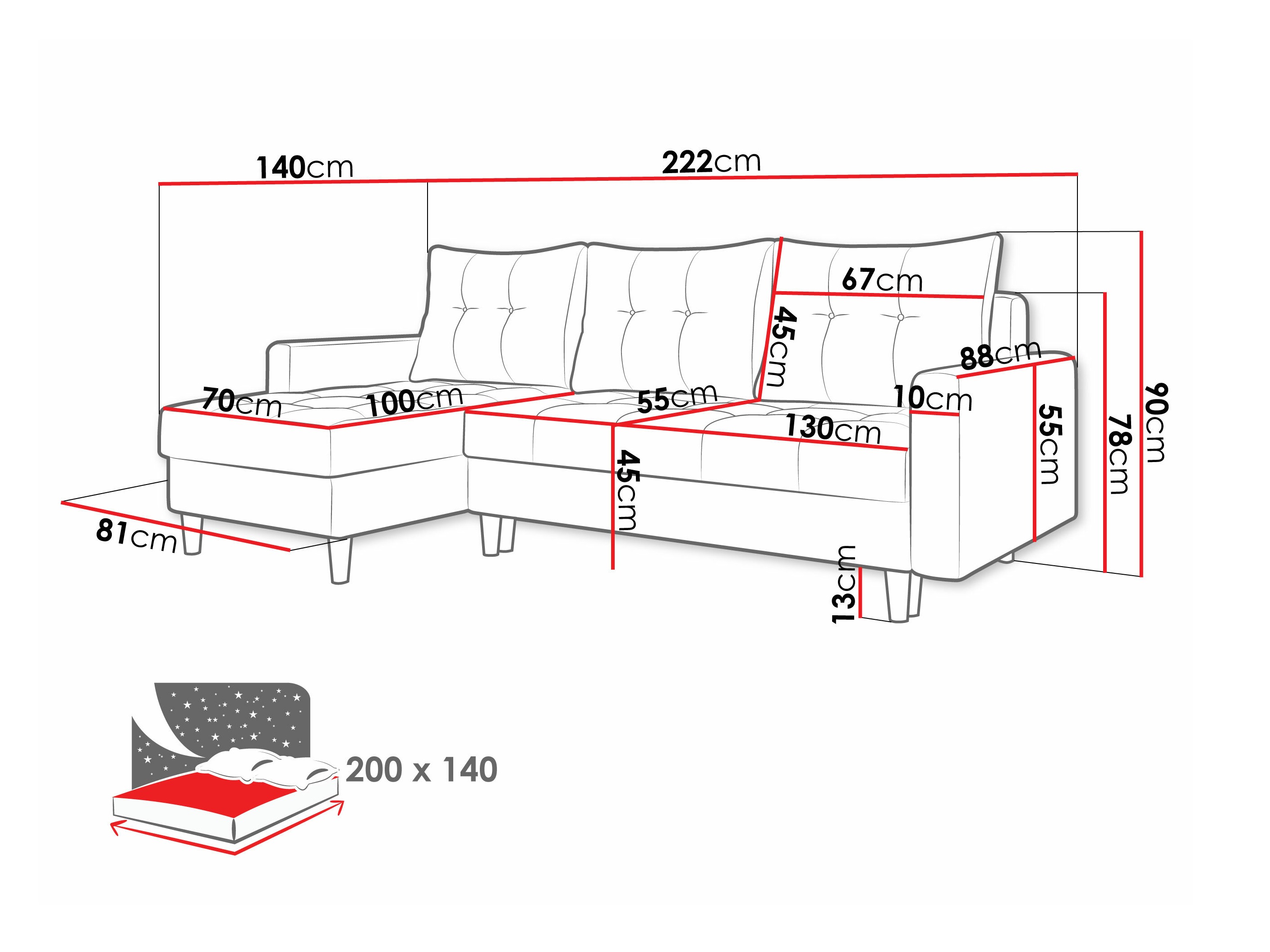 Kotna garnitura Boulder 100 (Malmo 16)